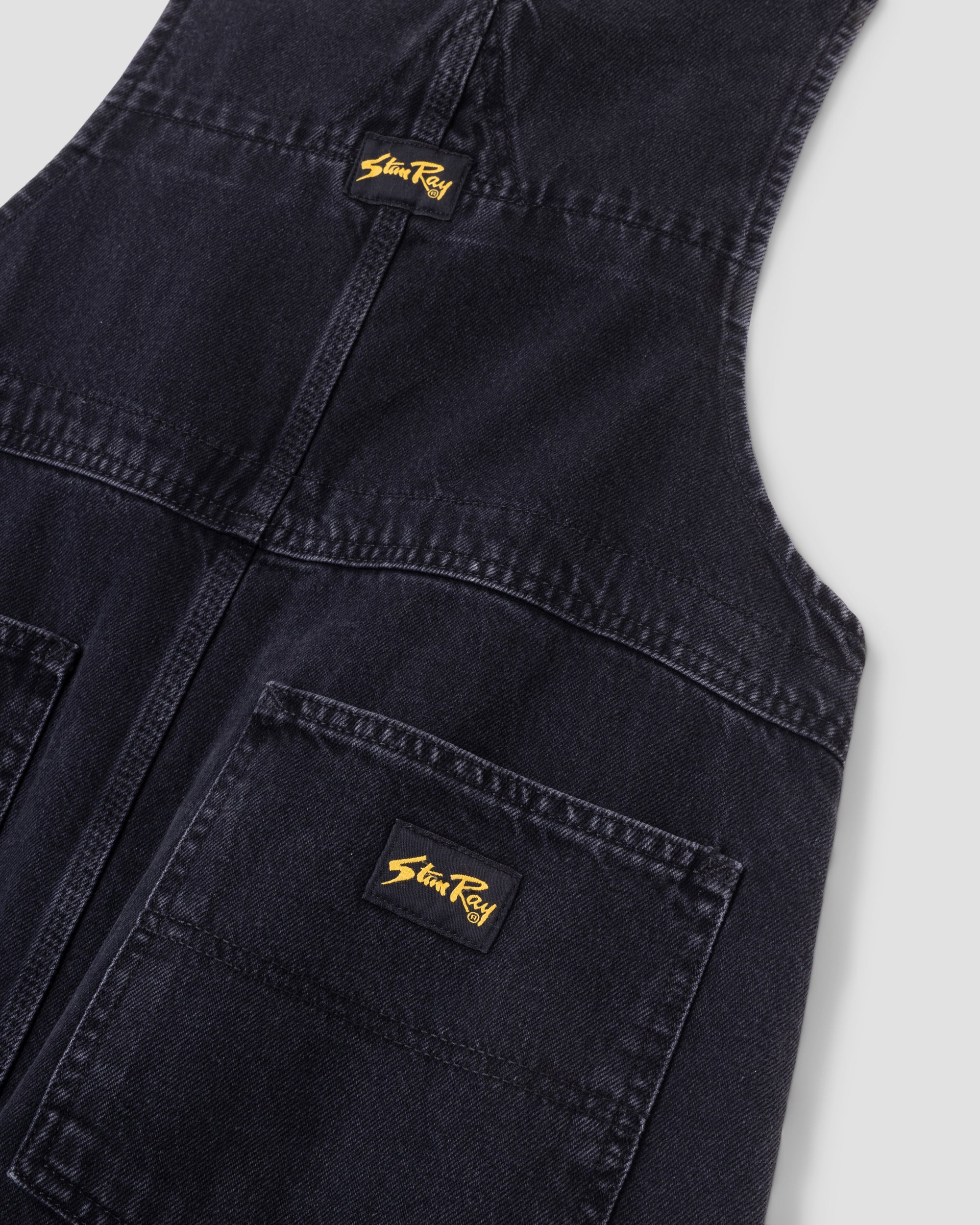 stan-ray-earls-bib-latzhose-stonewashed-black-denim image 4
