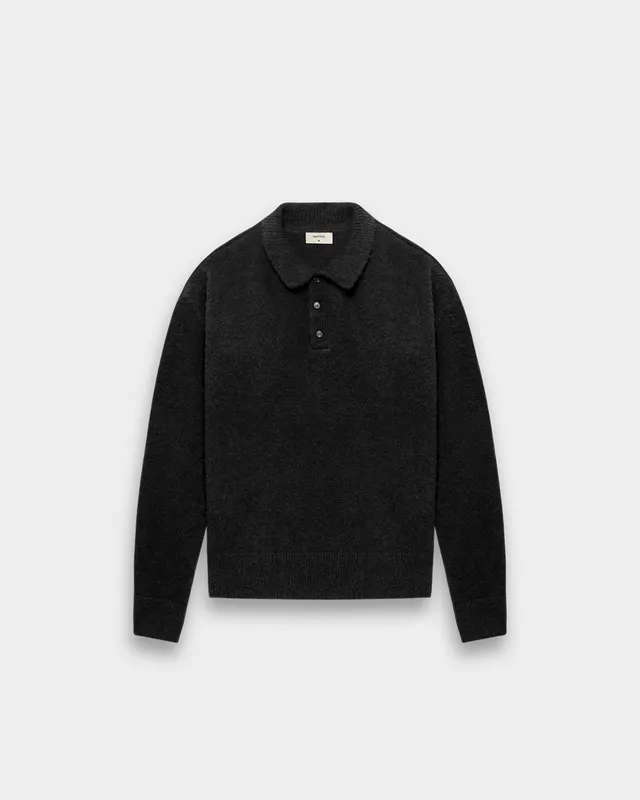 eightyfive-hairy-polo-sweater-strickpullover-black image 1