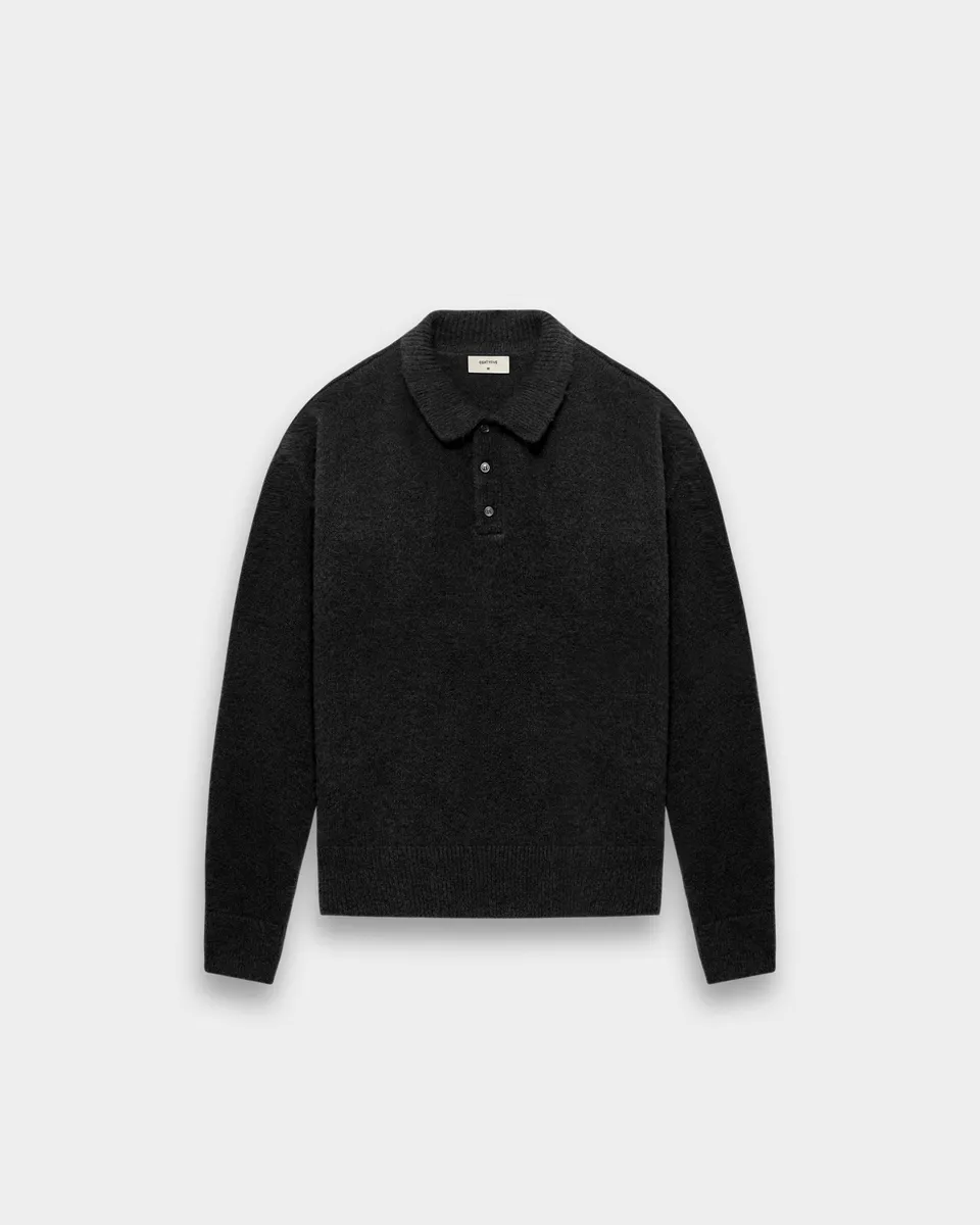 eightyfive-hairy-polo-sweater-strickpullover-black image 1