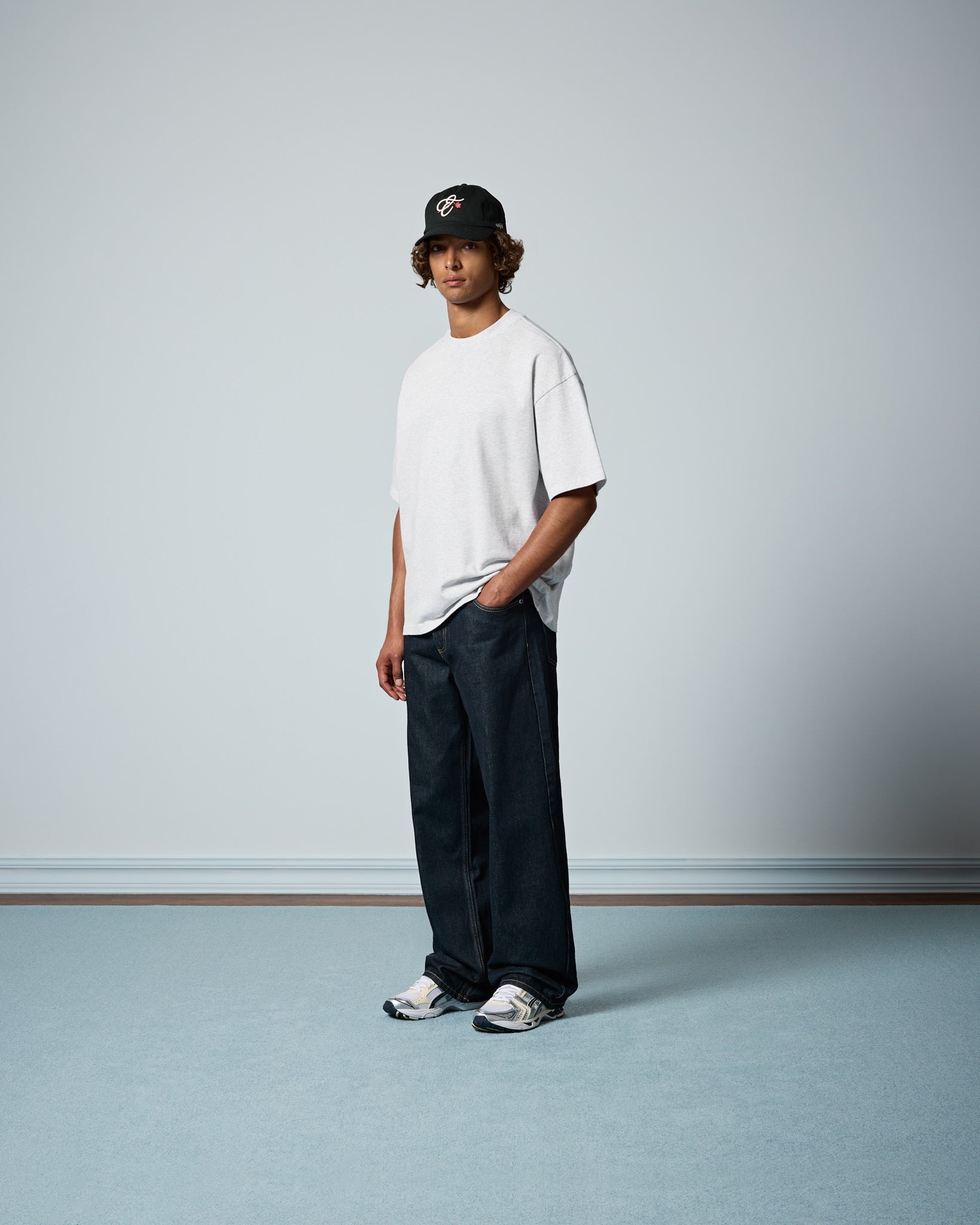 eightyfive-signature-t-shirt-ash-grey-oversized-baumwolle image 5