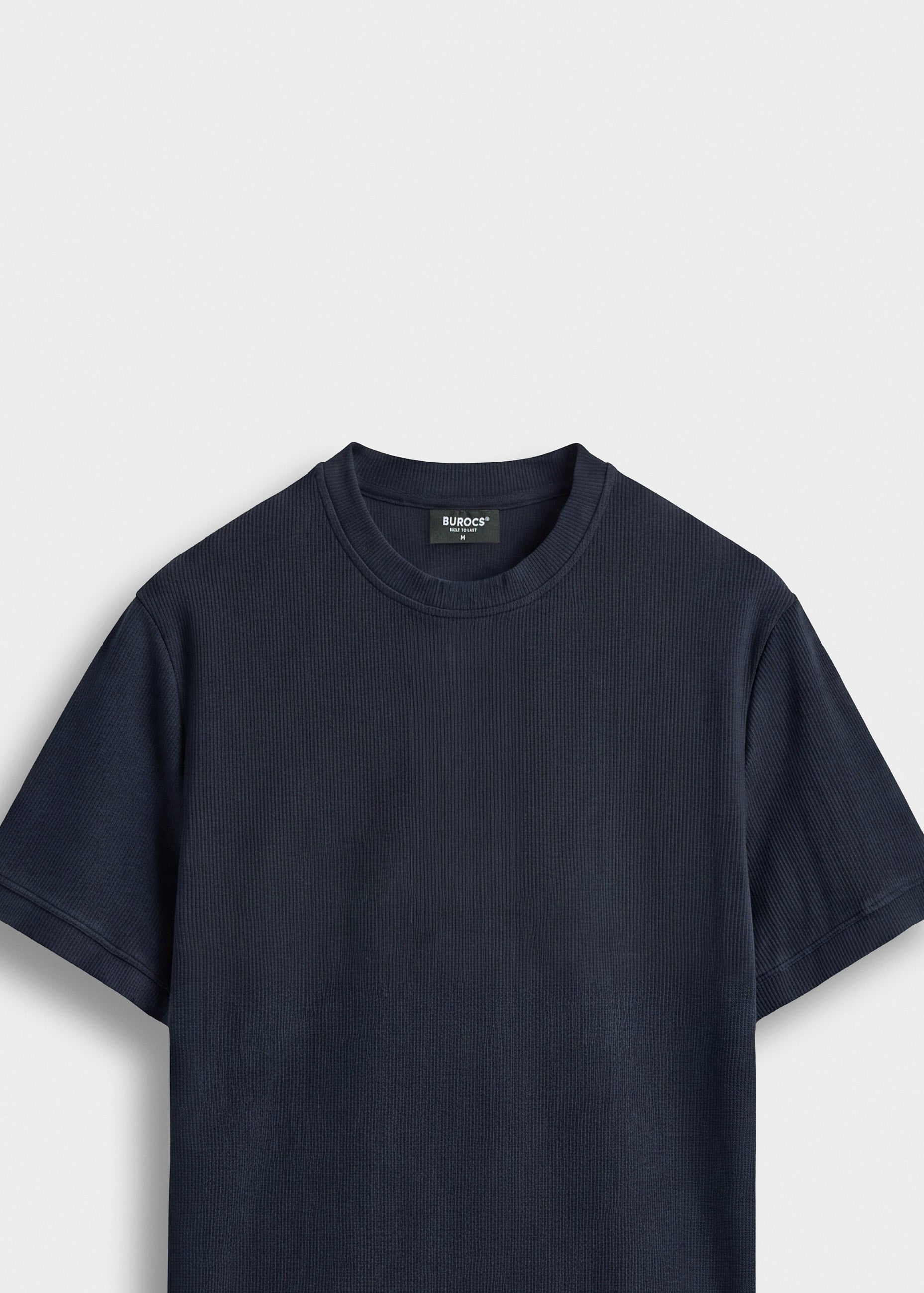 burocs-t-shirts-slim-rib-t-shirt-navy-baumwolle image 3
