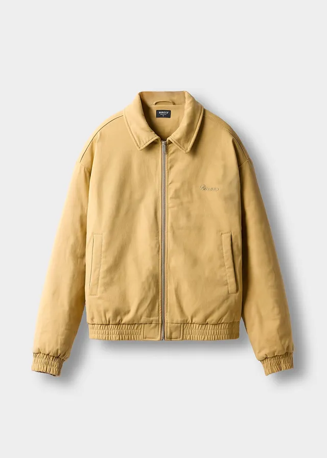 burocs-jackets-padded-harrington-jacke-beige-baumwolle image 1