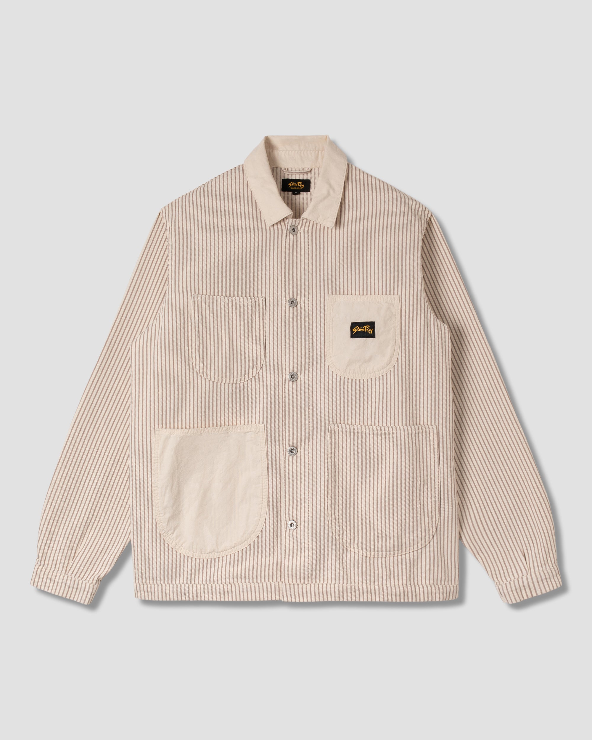 stan-ray-coverall-jacket-arbeitsjacke-hickory-mix image 1
