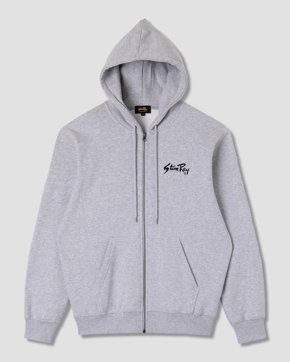 stan-ray-og-zip-hood-hoodie-grey-heather-baumwolle image 1