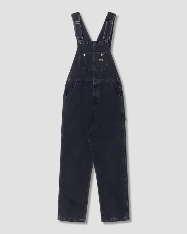 stan-ray-earls-bib-latzhose-stonewashed-black-denim image 1