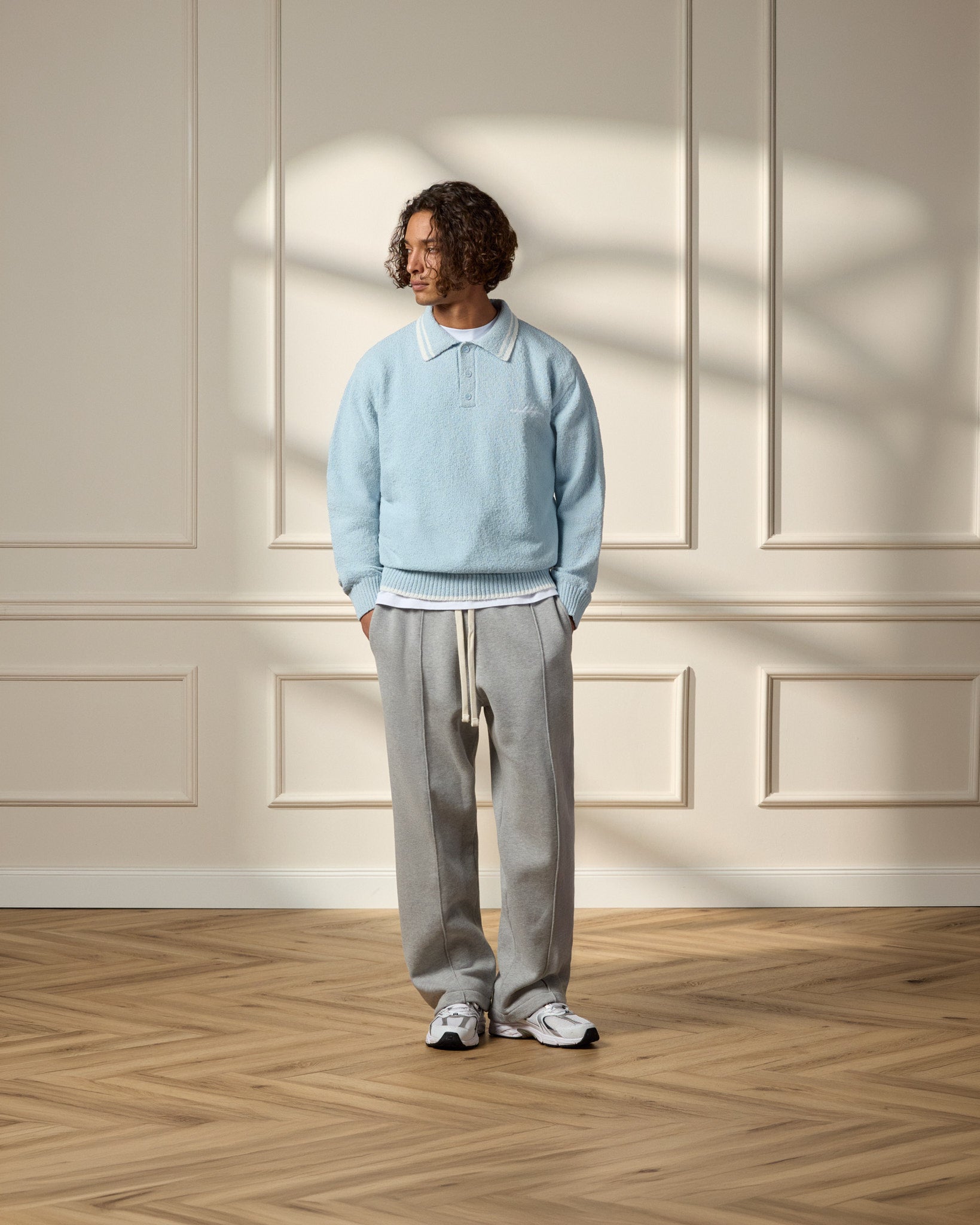eightyfive-tops-boucle-polo-longsleeve-babyblue-white image 4