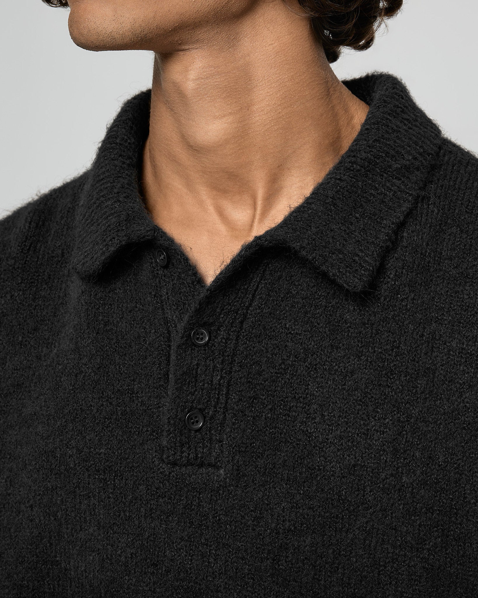 eightyfive-hairy-polo-sweater-strickpullover-black image 6