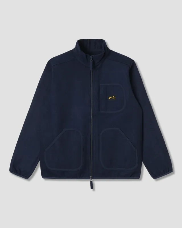 stan-ray-wool-fleece-jacket-navy-heather-wolljacke-herren image 1