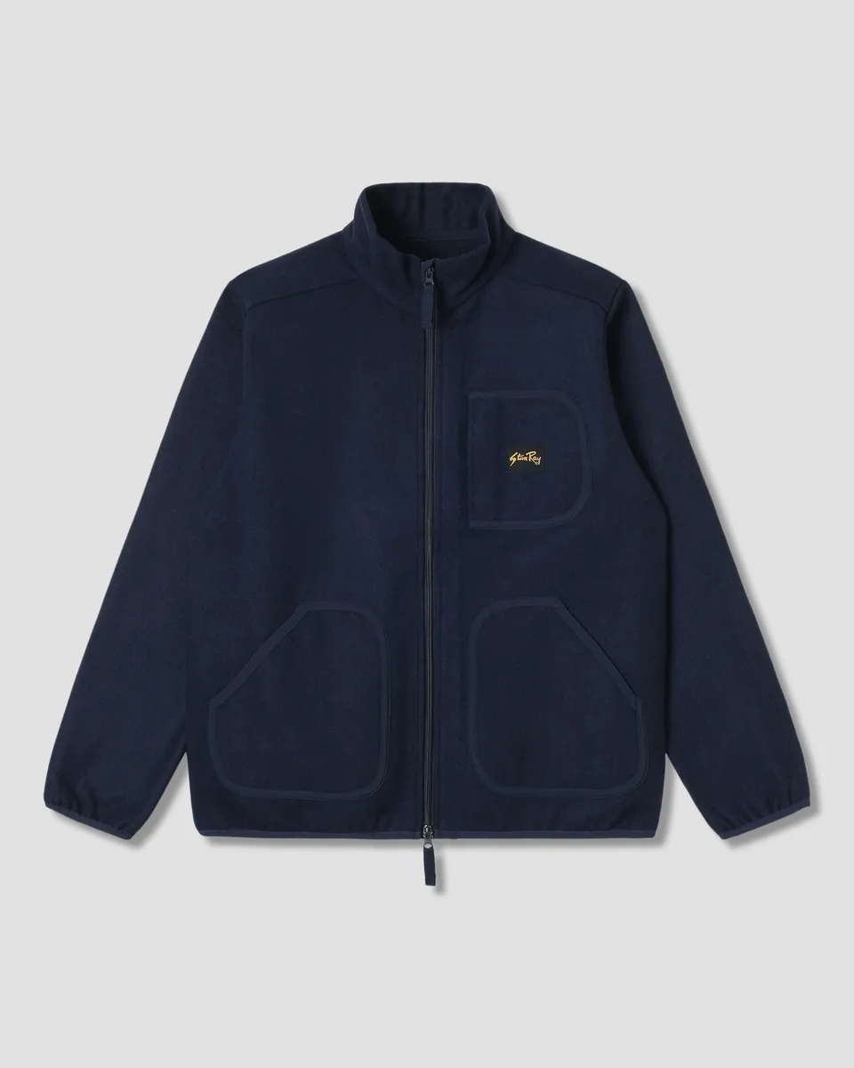 stan-ray-wool-fleece-jacket-navy-heather-wolljacke-herren image 1