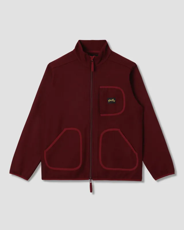 stan-ray-wool-fleece-jacket-jacke-dark-red-wolle image 1