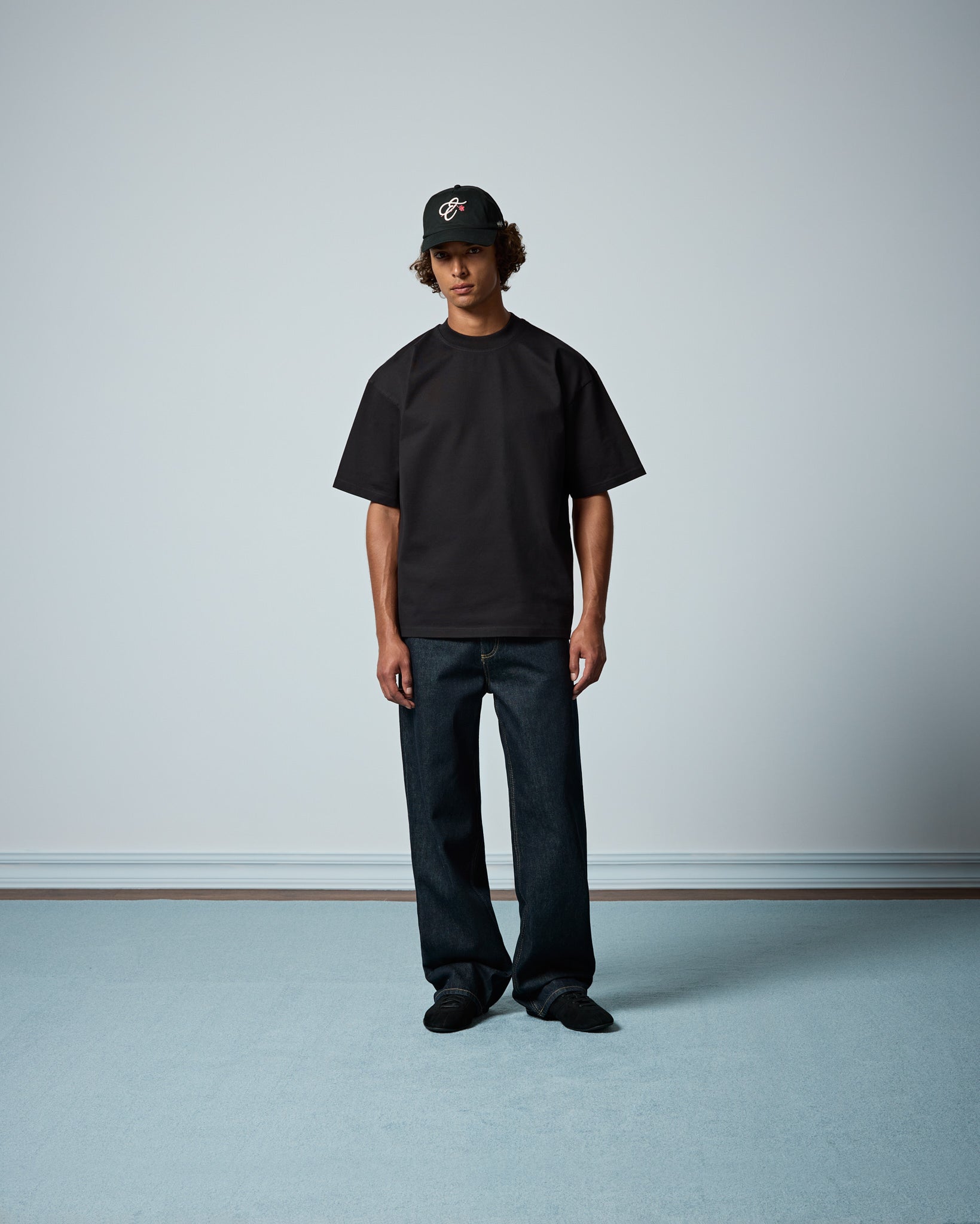 eightyfive-signature-oversized-t-shirt-herren-black-320gsm image 4