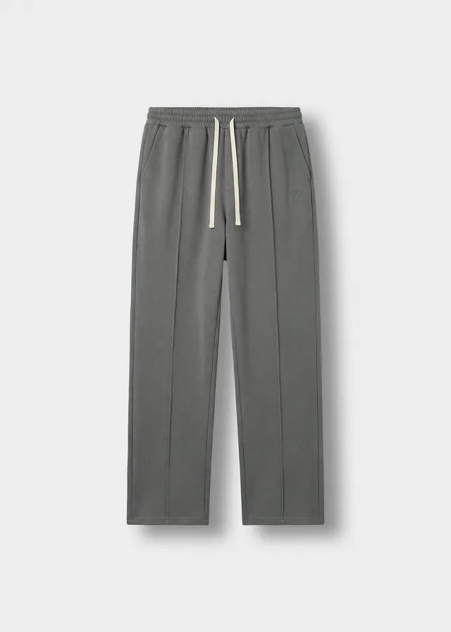 burocs-sweatpants-wide-leg-seam-grey-baumwolle image 1