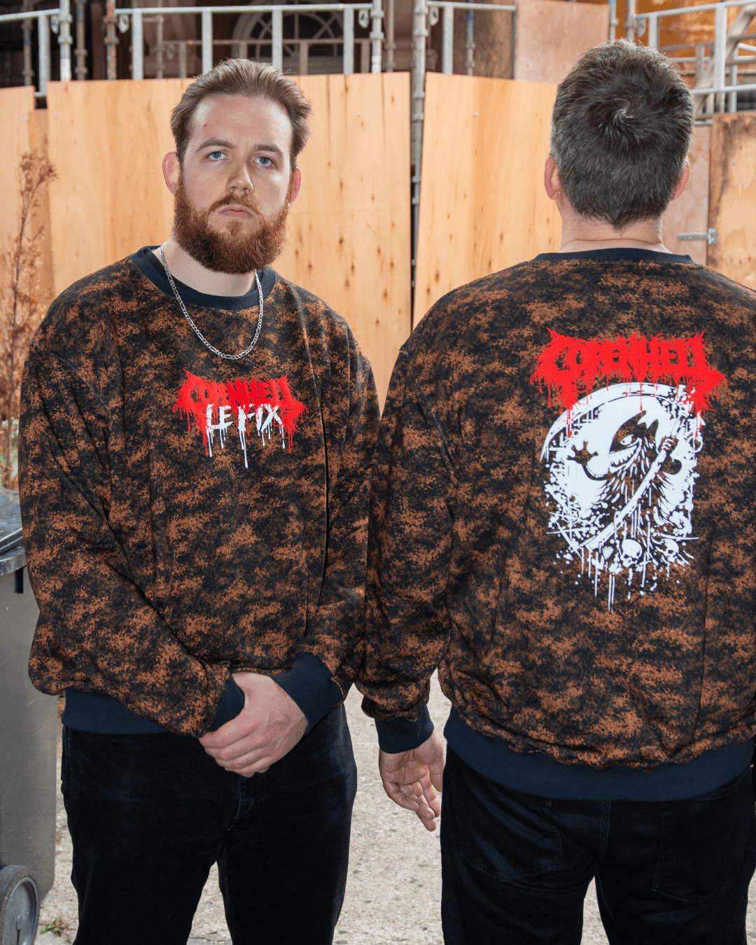 le-fix-sweatshirts-copenhell-crewneck-sweatshirt-camo image 2