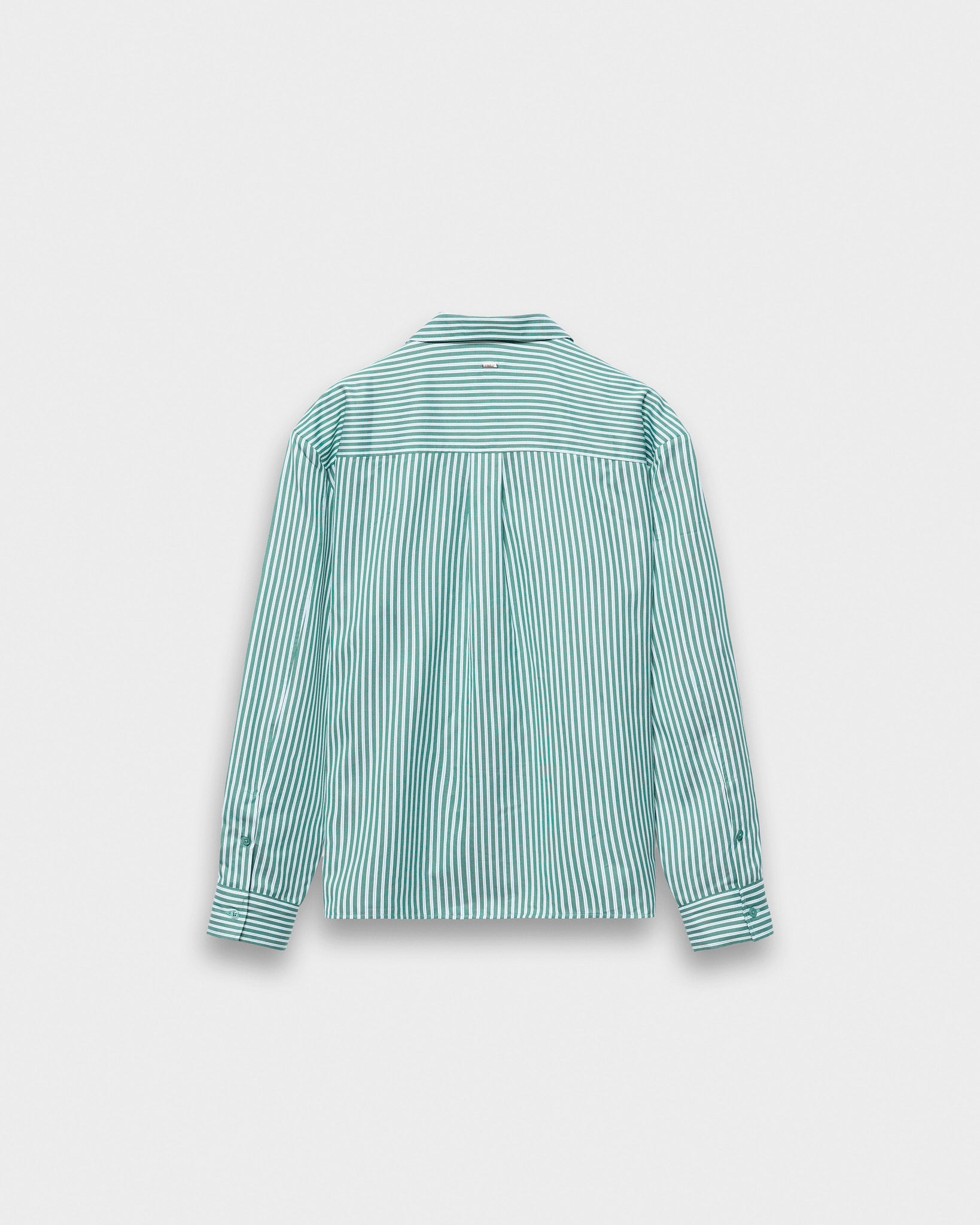 eightyfive-tops-striped-shirt-resort-hemd-green-striped image 2