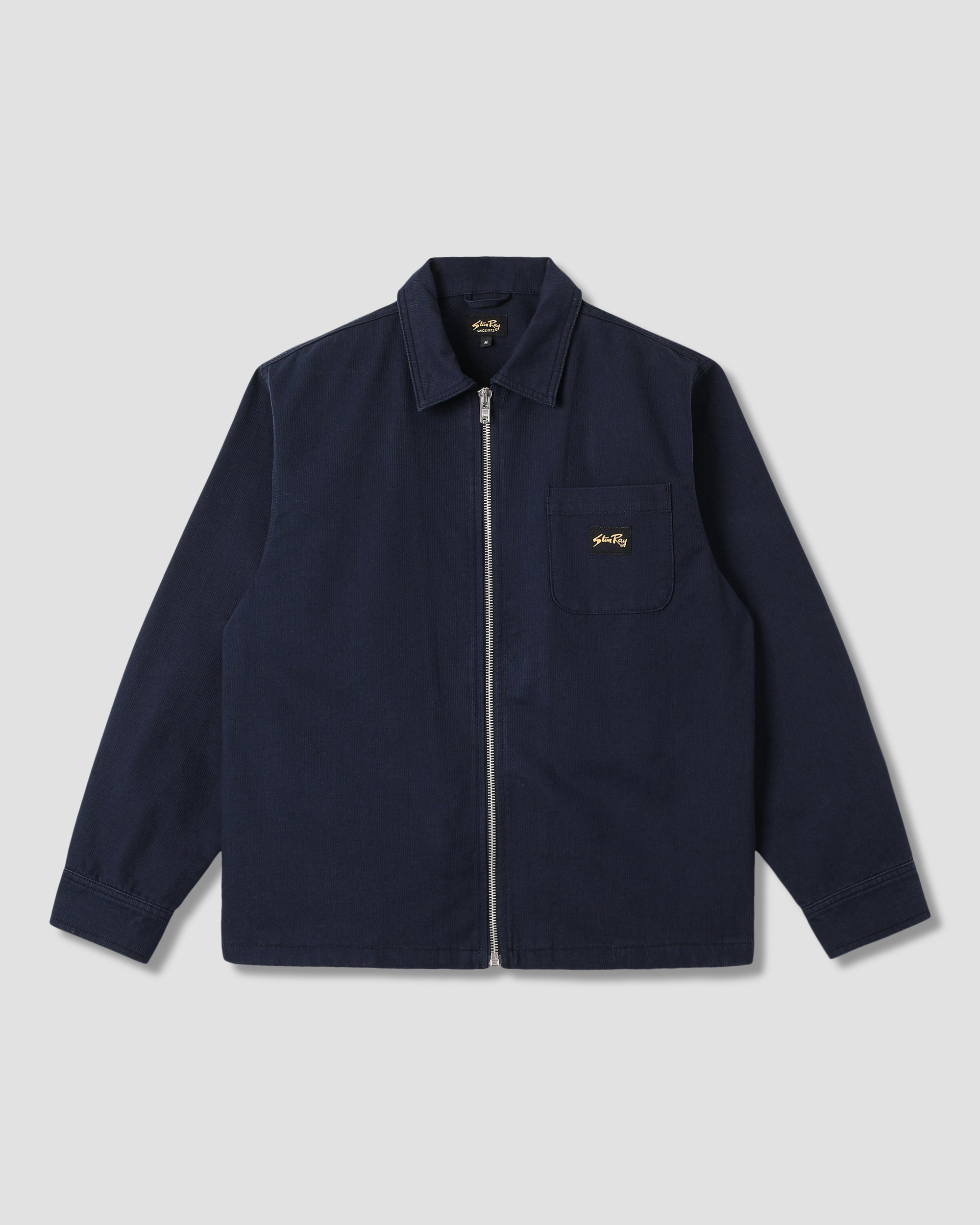 stan-ray-zip-shirt-flanellhemd-navy-bedford-baumwolle image 1