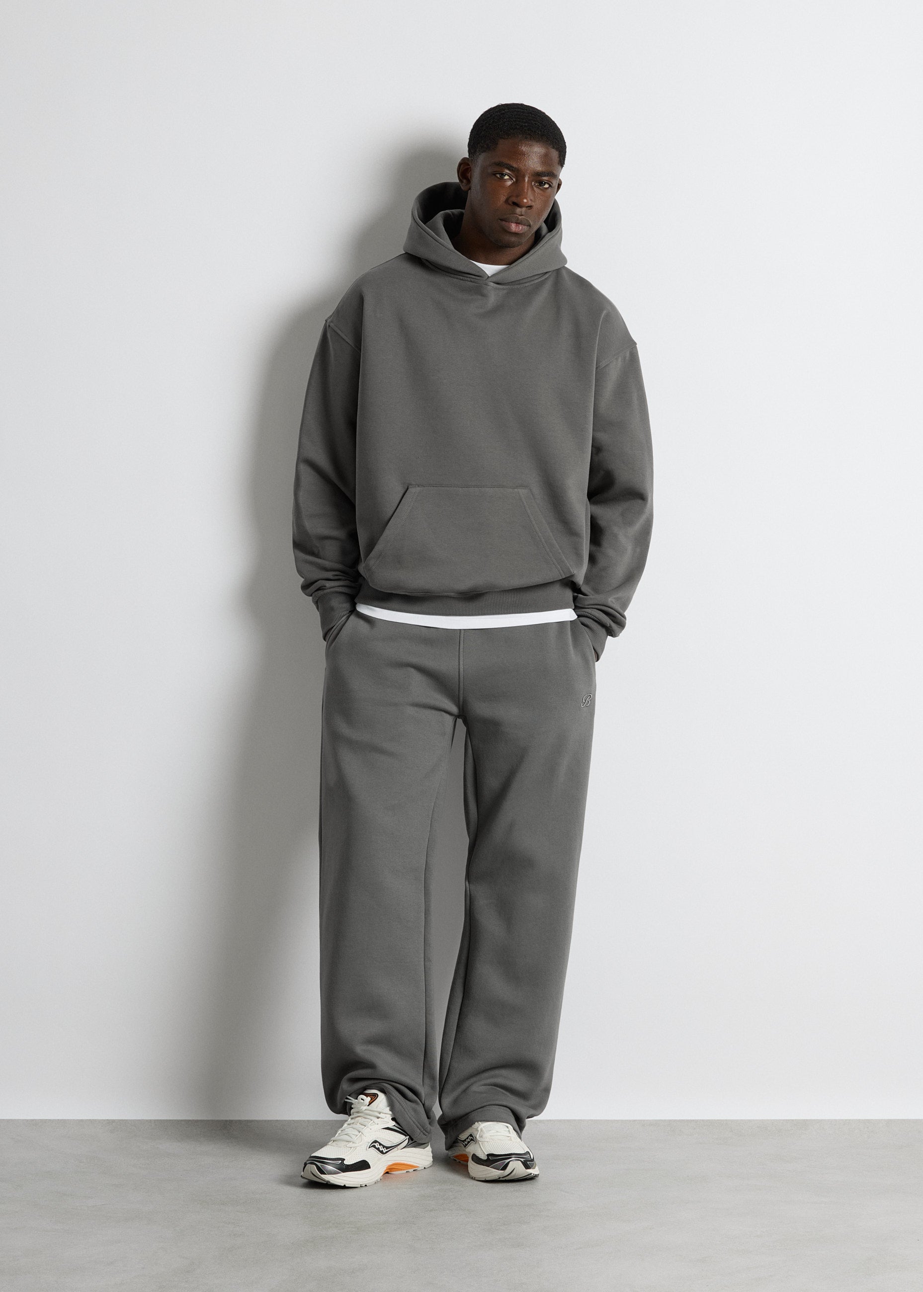 burocs-hoodies-basic-hoodie-kapuzenpullover-grey-oversized image 5