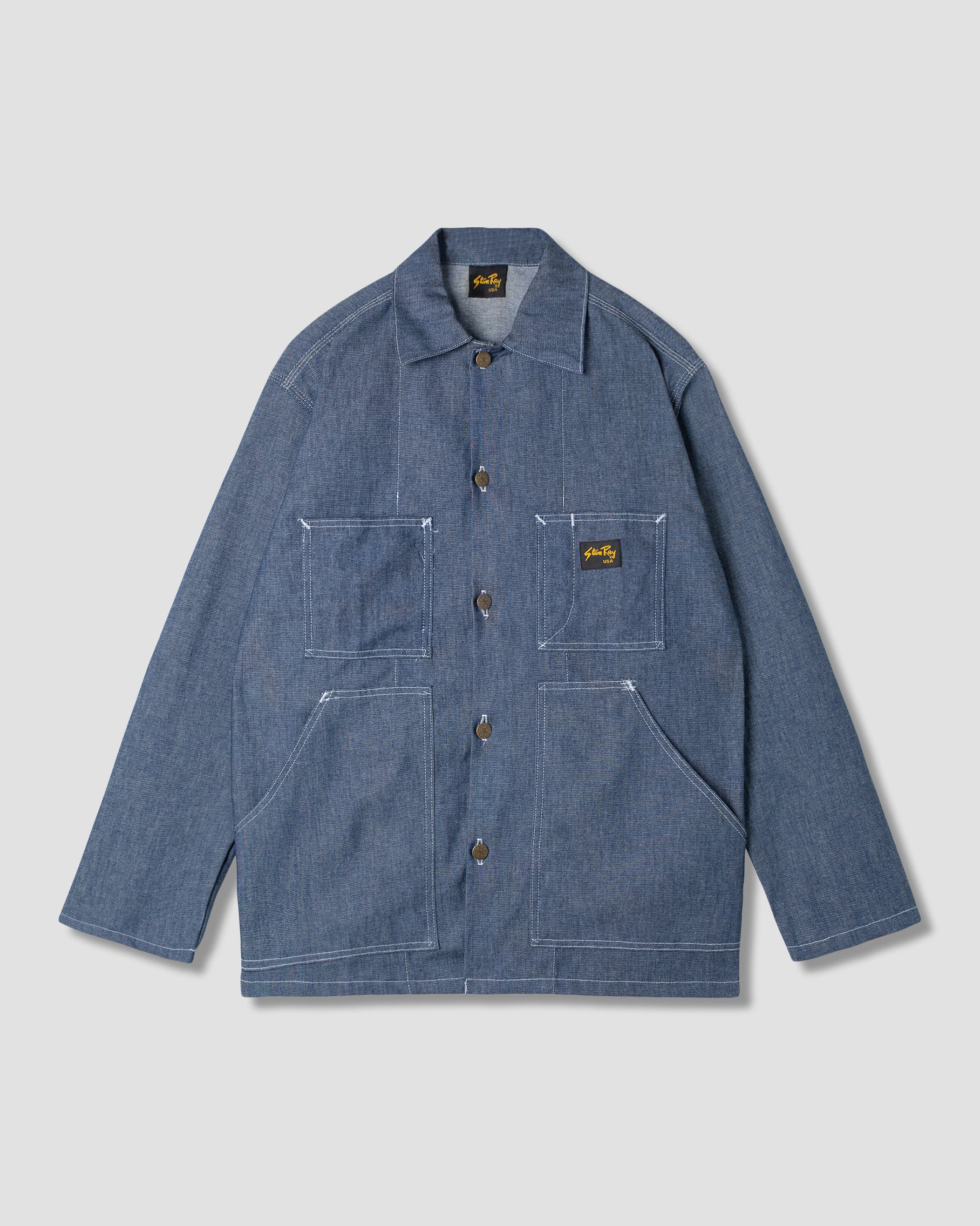 stan-ray-shop-jacket-arbeitsjacke-washed-chambray image 1