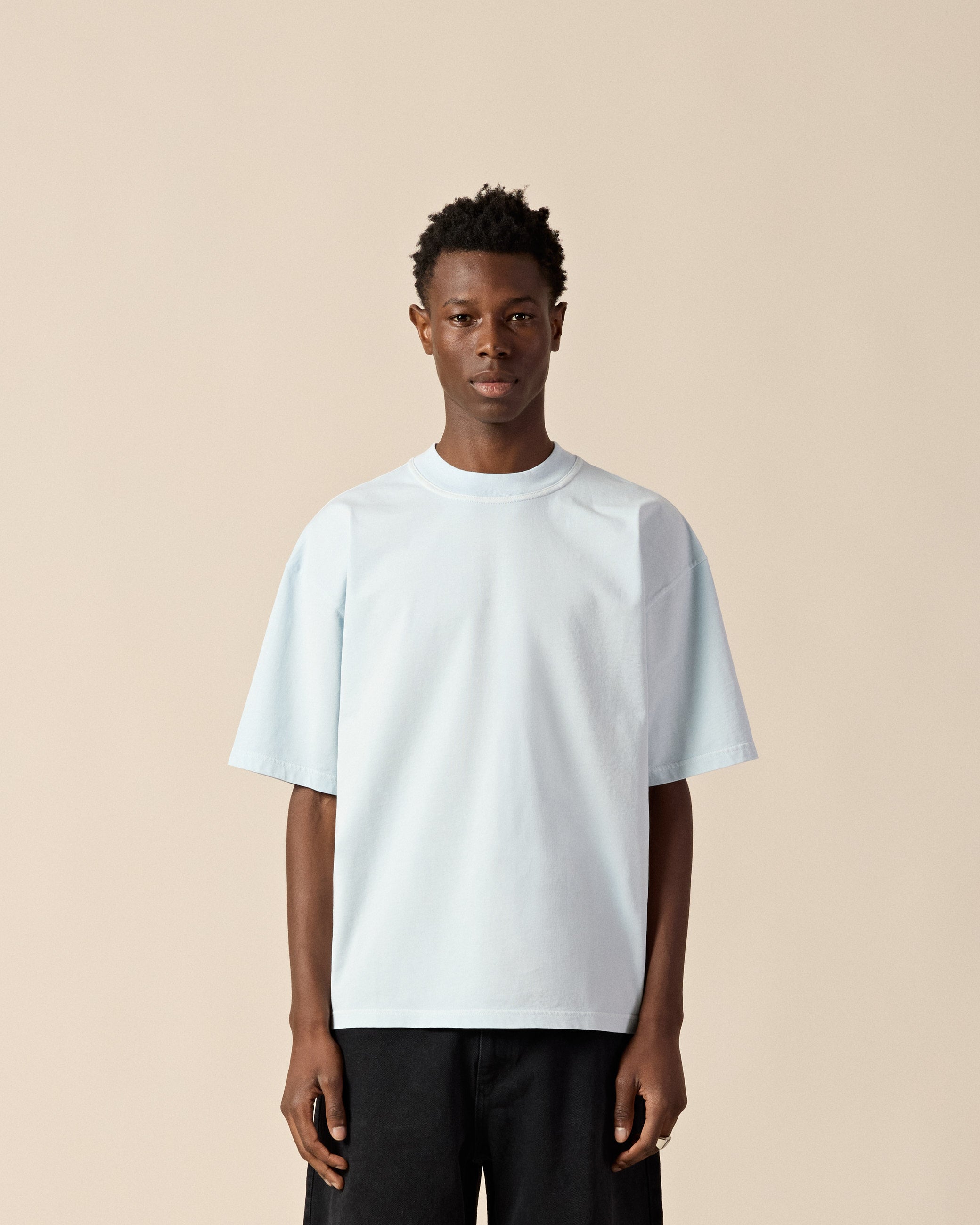 eightyfive-signature-light-t-shirt-washed-baby-blue-oversized image 3