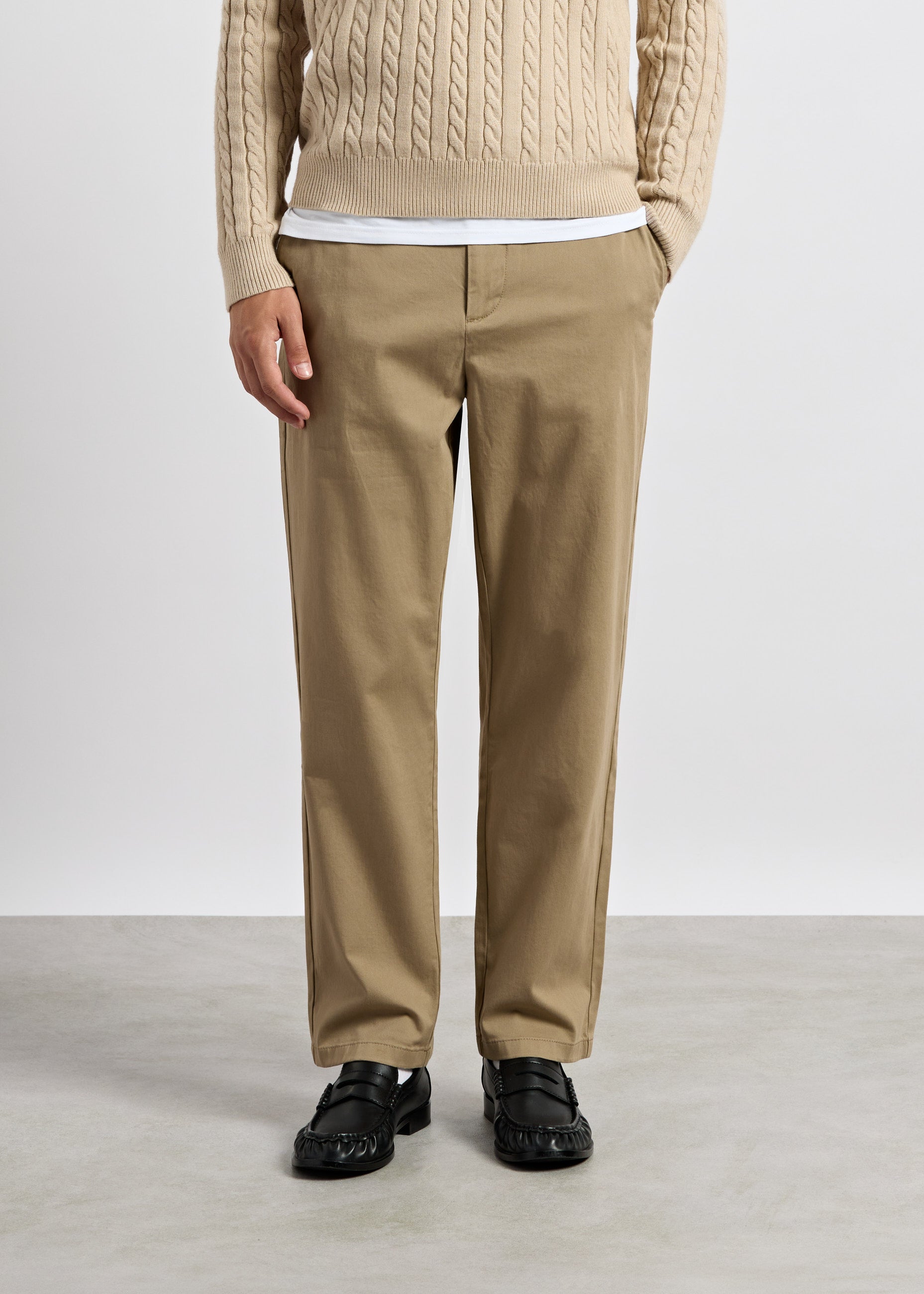 burocs-pants-chino-pants-beige-sand-regular-fit image 3