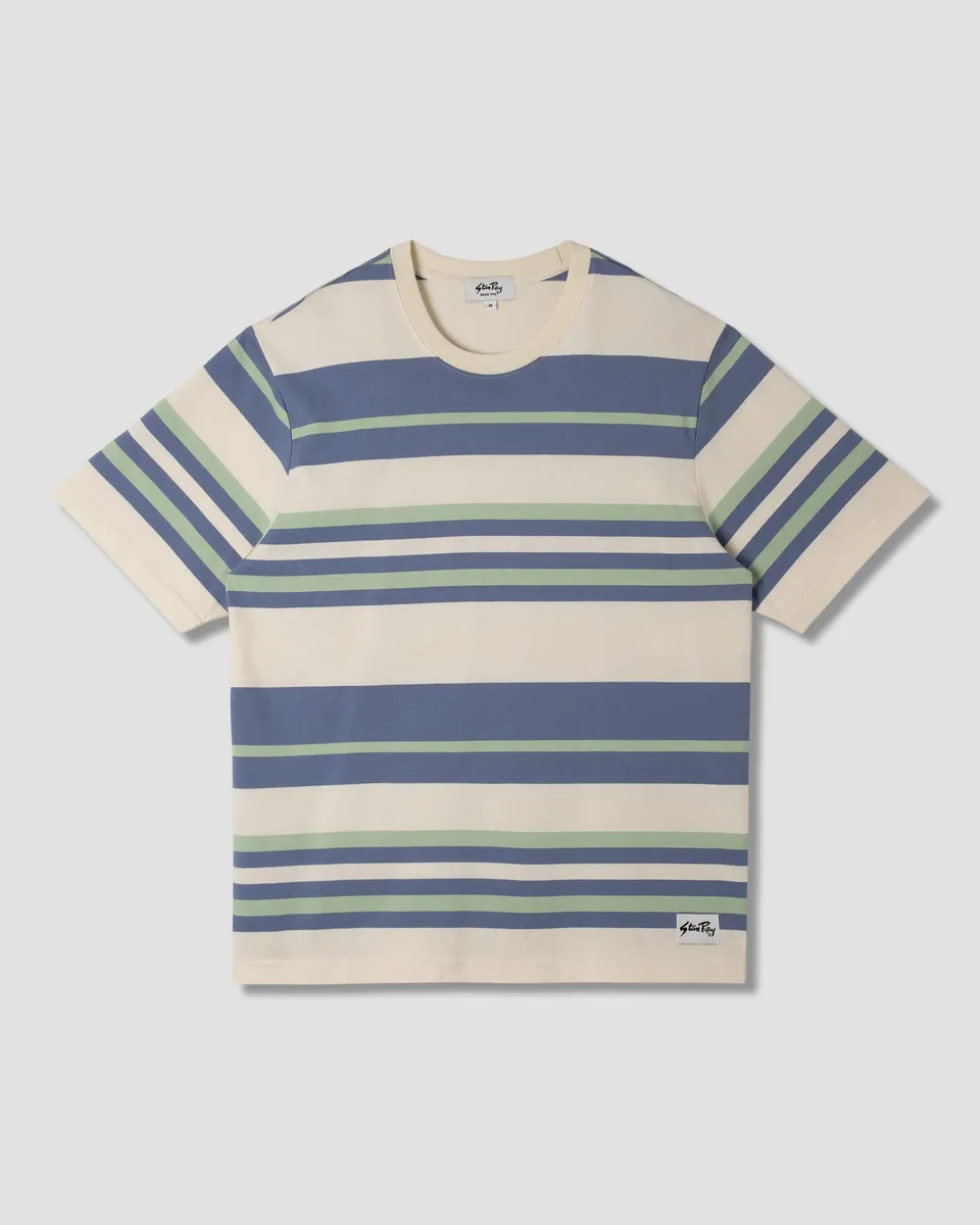 stan-ray-stripe-tee-t-shirt-natural-streifen-loose image 1