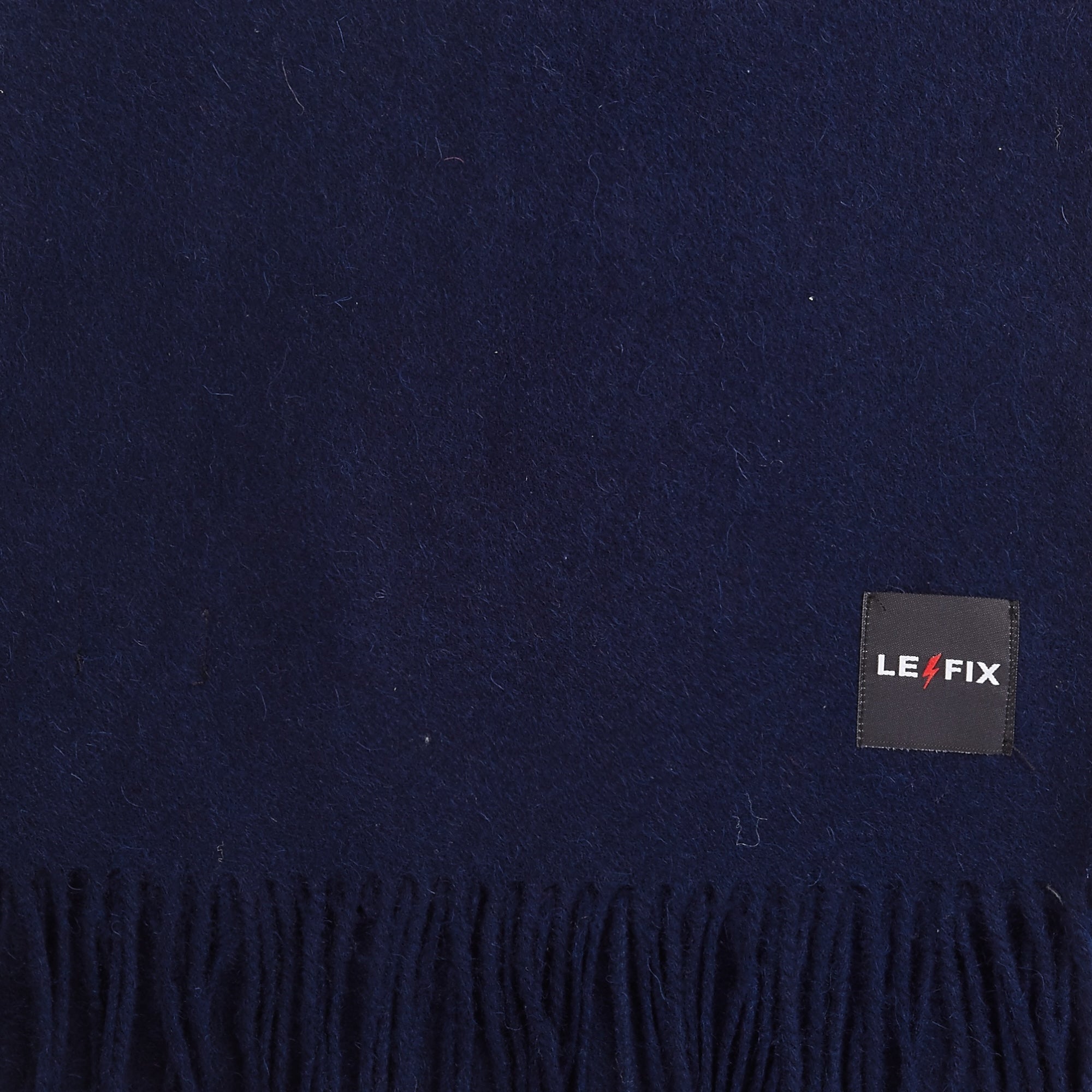 le-fix-wollschal-schal-navy-180x30cm image 2