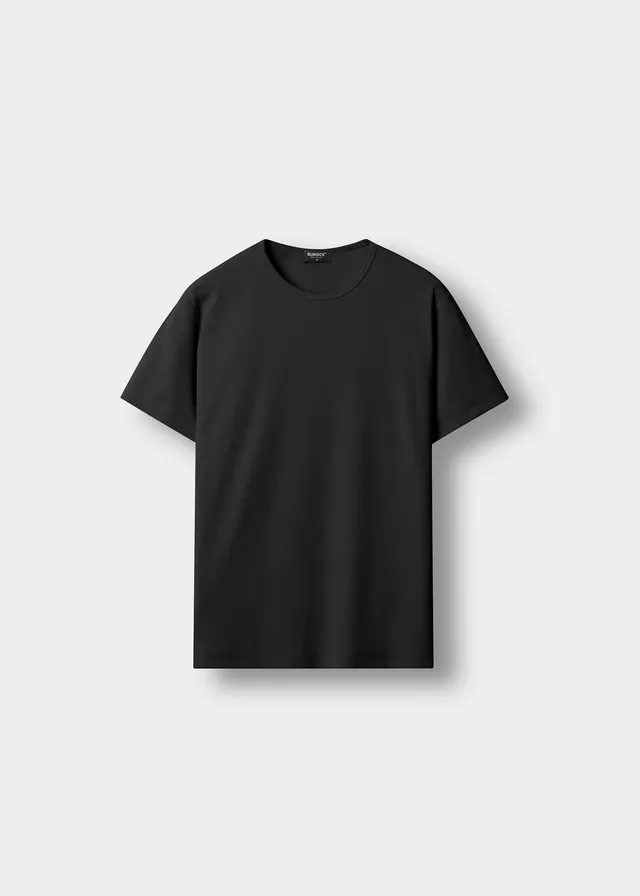 burocs-rib-t-shirt-herren-black-slim-fit-baumwolle image 1