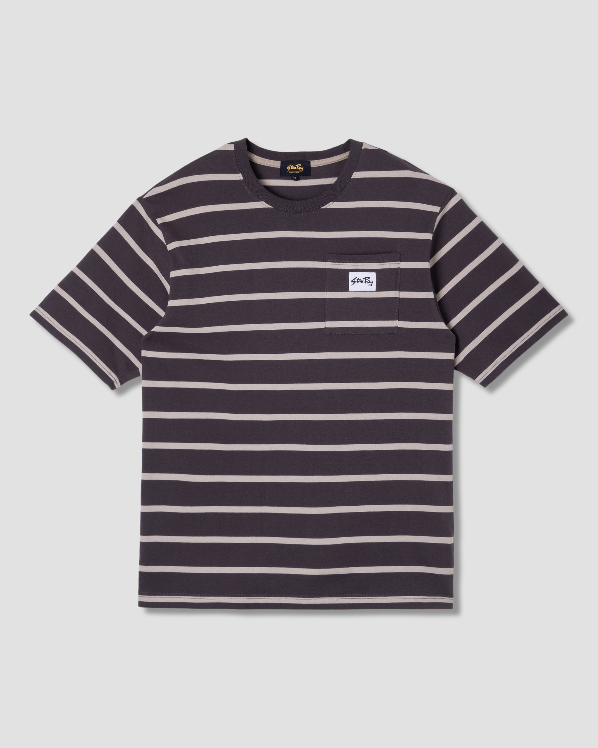 stan-ray-stripe-tee-raven-eucalyptus-gestreiftes-t-shirt image 1
