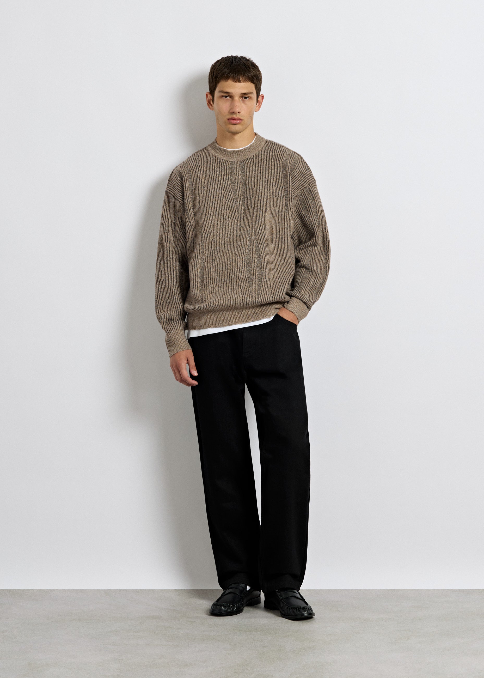 burocs-sweater-9168-strickpullover-braun-oversize image 4
