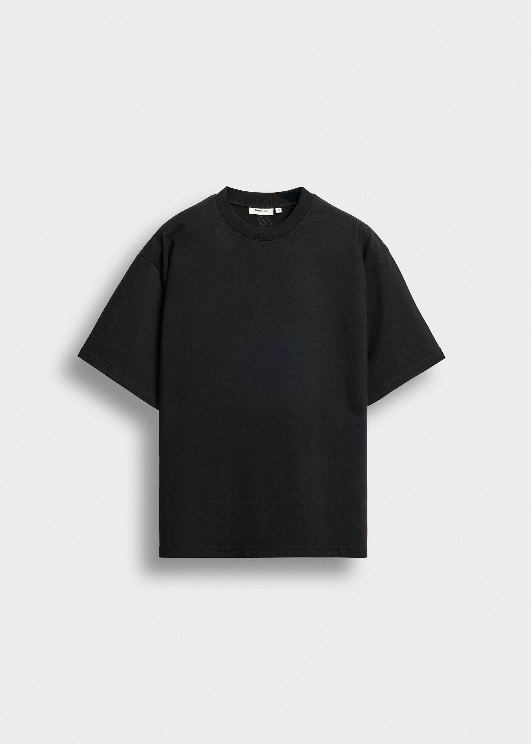 burocs-t-shirts-oversized-basic-t-shirt-black-stickerei image 1