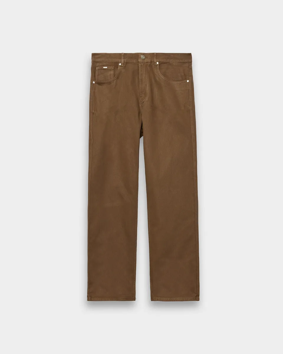 eightyfive-coated-straight-fit-denim-brown-coffee-quartz image 1