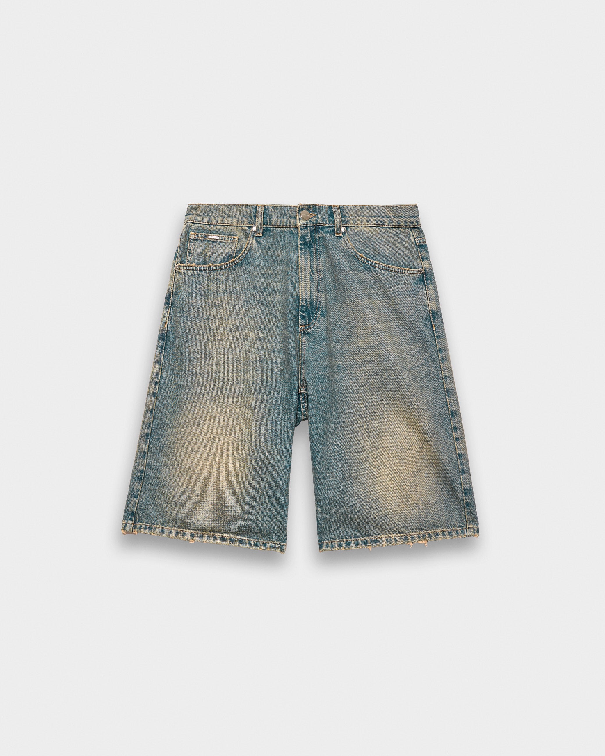 eightyfive-distressed-baggy-jorts-azure-blue-denim-shorts image 1
