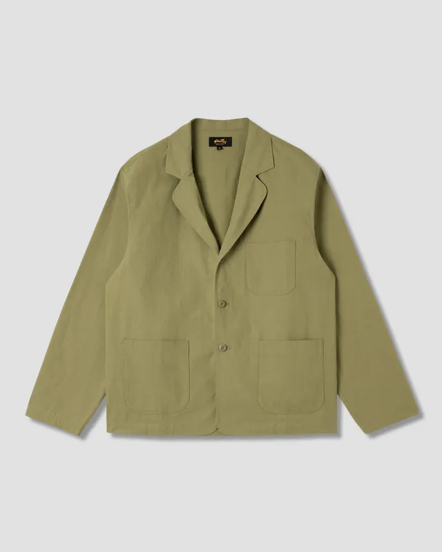 stan-ray-3-pocket-jacket-sakko-olive-sateen-baumwolle image 1