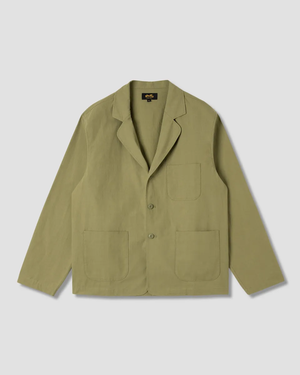 stan-ray-3-pocket-jacket-sakko-olive-sateen-baumwolle image 1