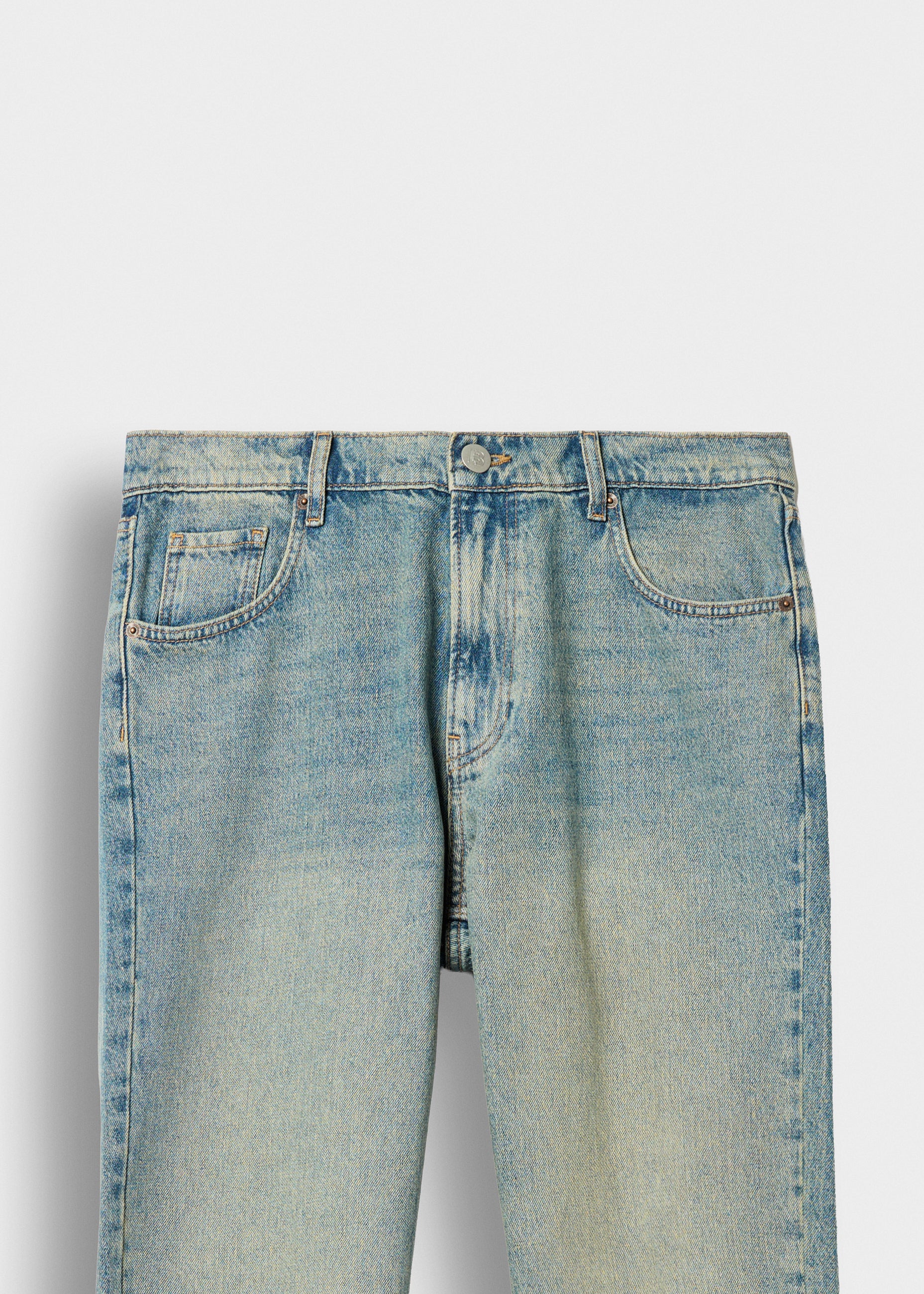 burocs-denim-tony-flared-open-hem-jeans-azure-blue image 3