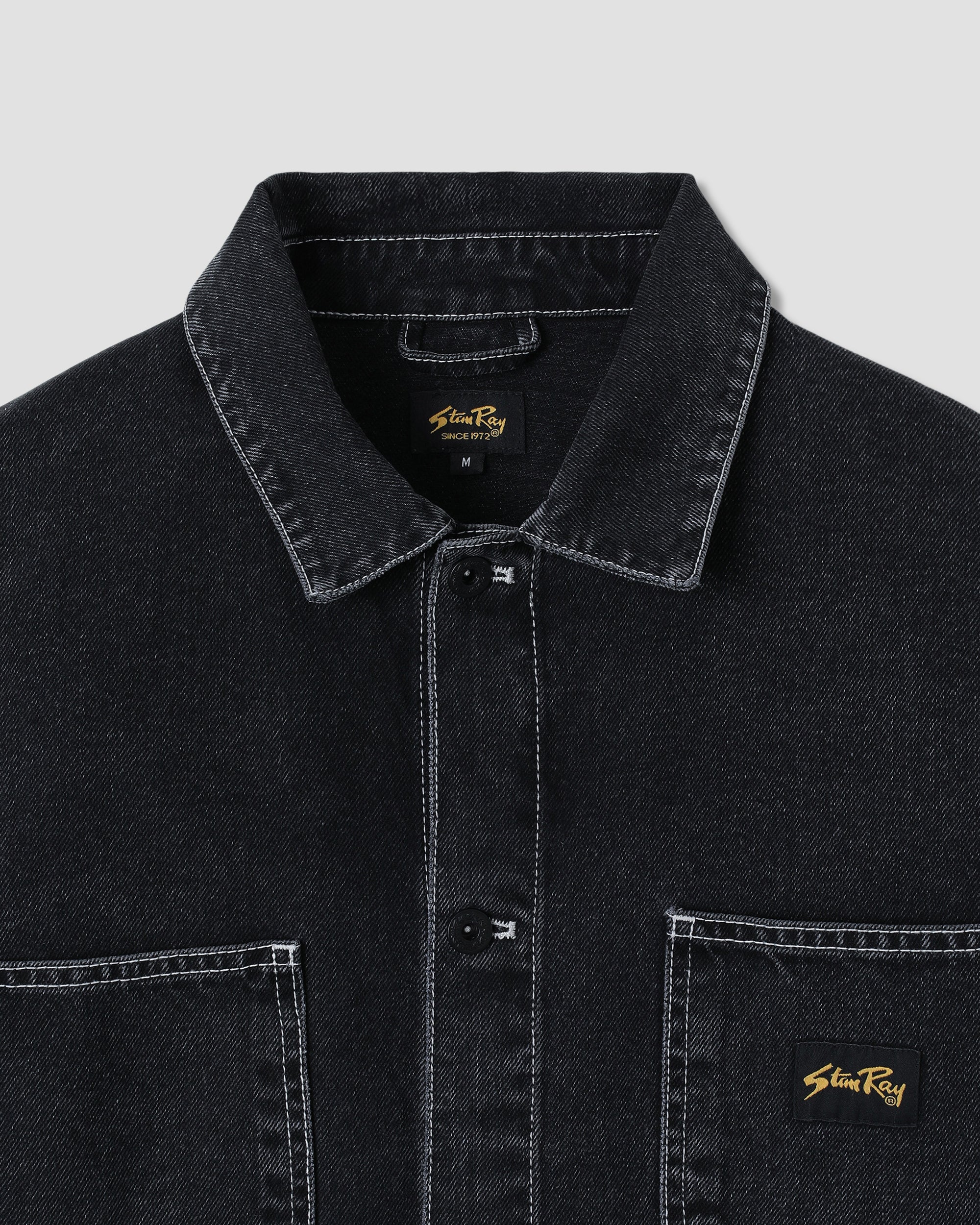 stan-ray-coverall-jacket-arbeitsjacke-stonewashed-black-denim image 4