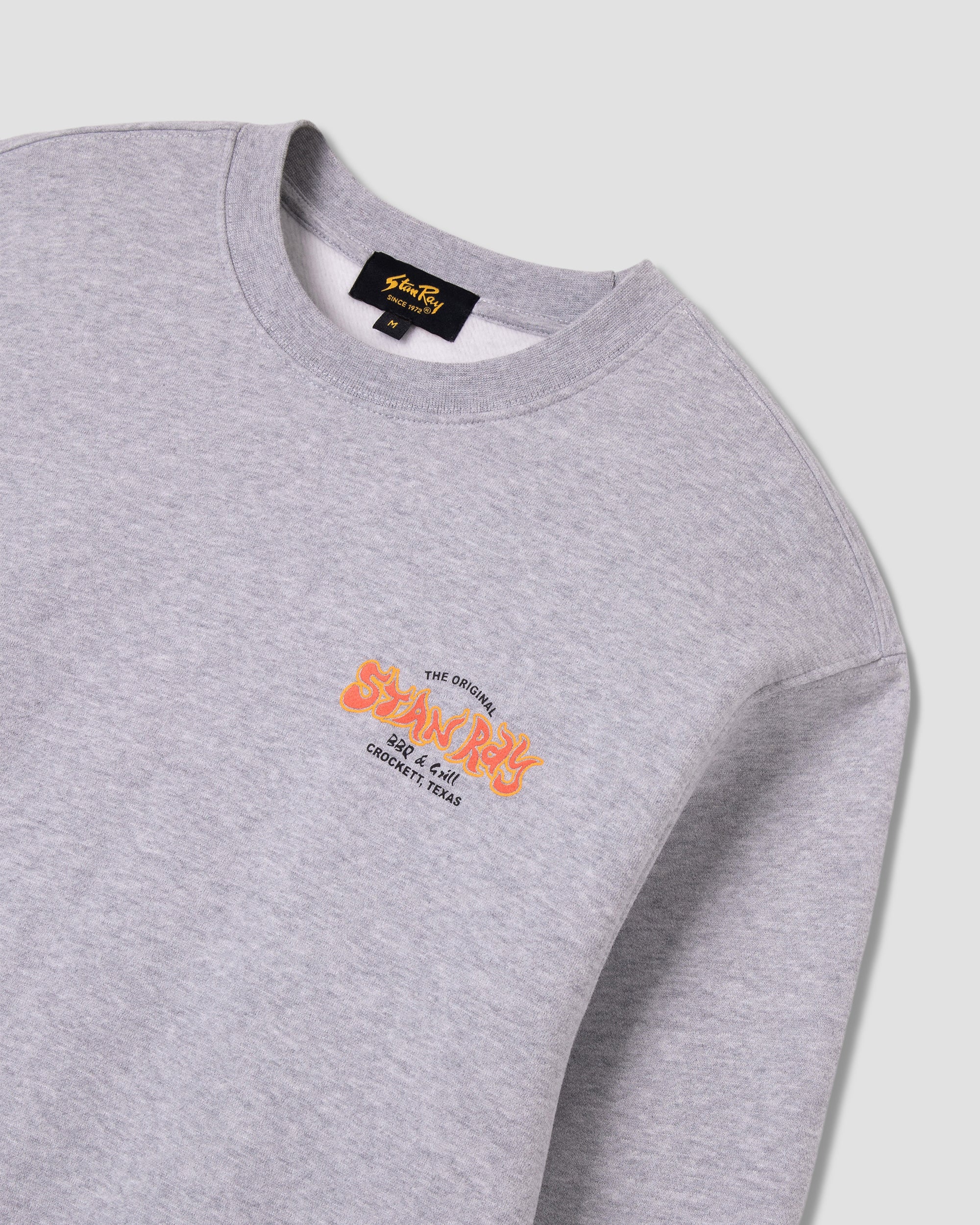 stan-ray-bbq-crew-sweatshirt-grey-heather-baumwolle image 7