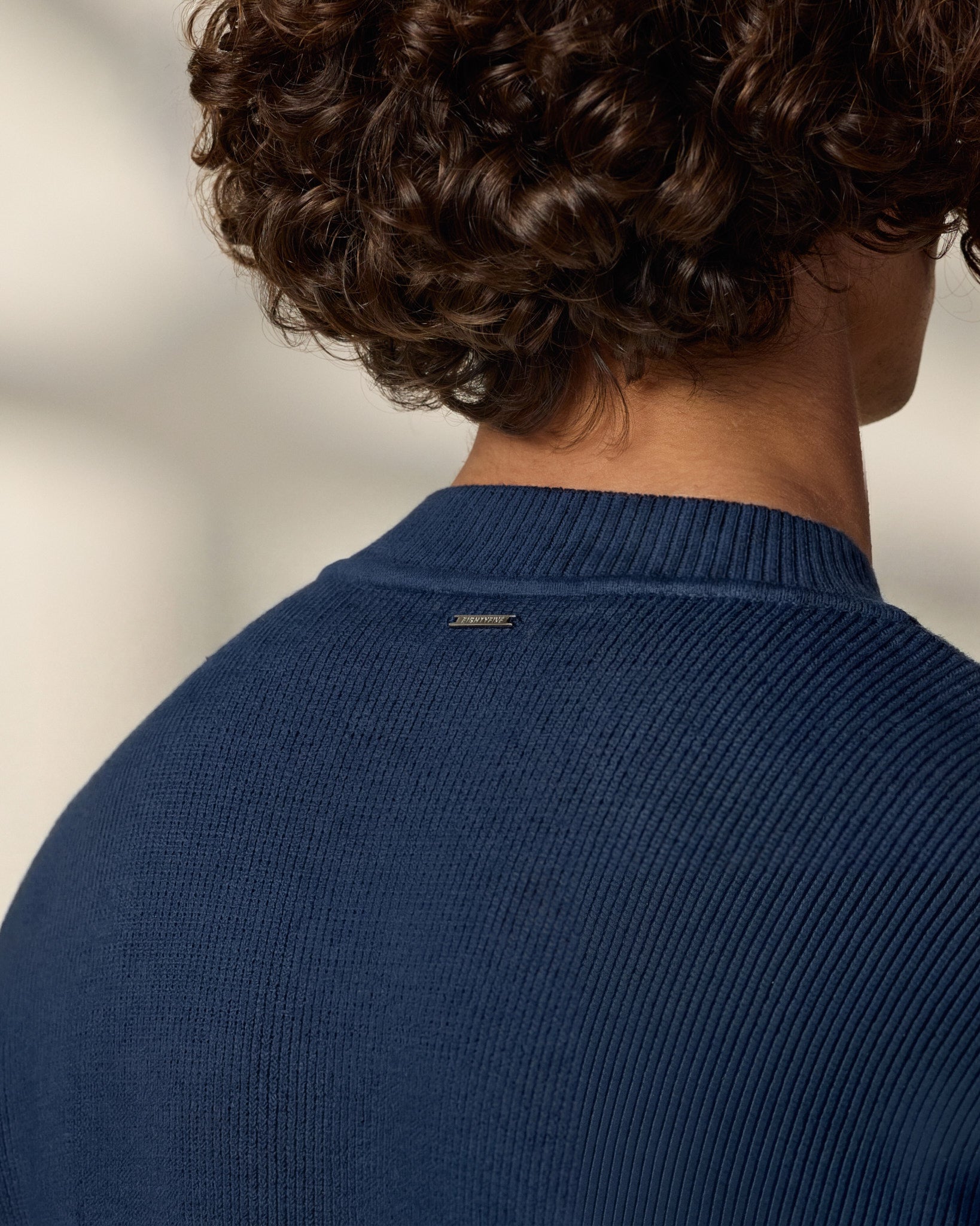 eightyfive-tops-knitted-henley-polo-navy-regular-fit-baumwolle image 7