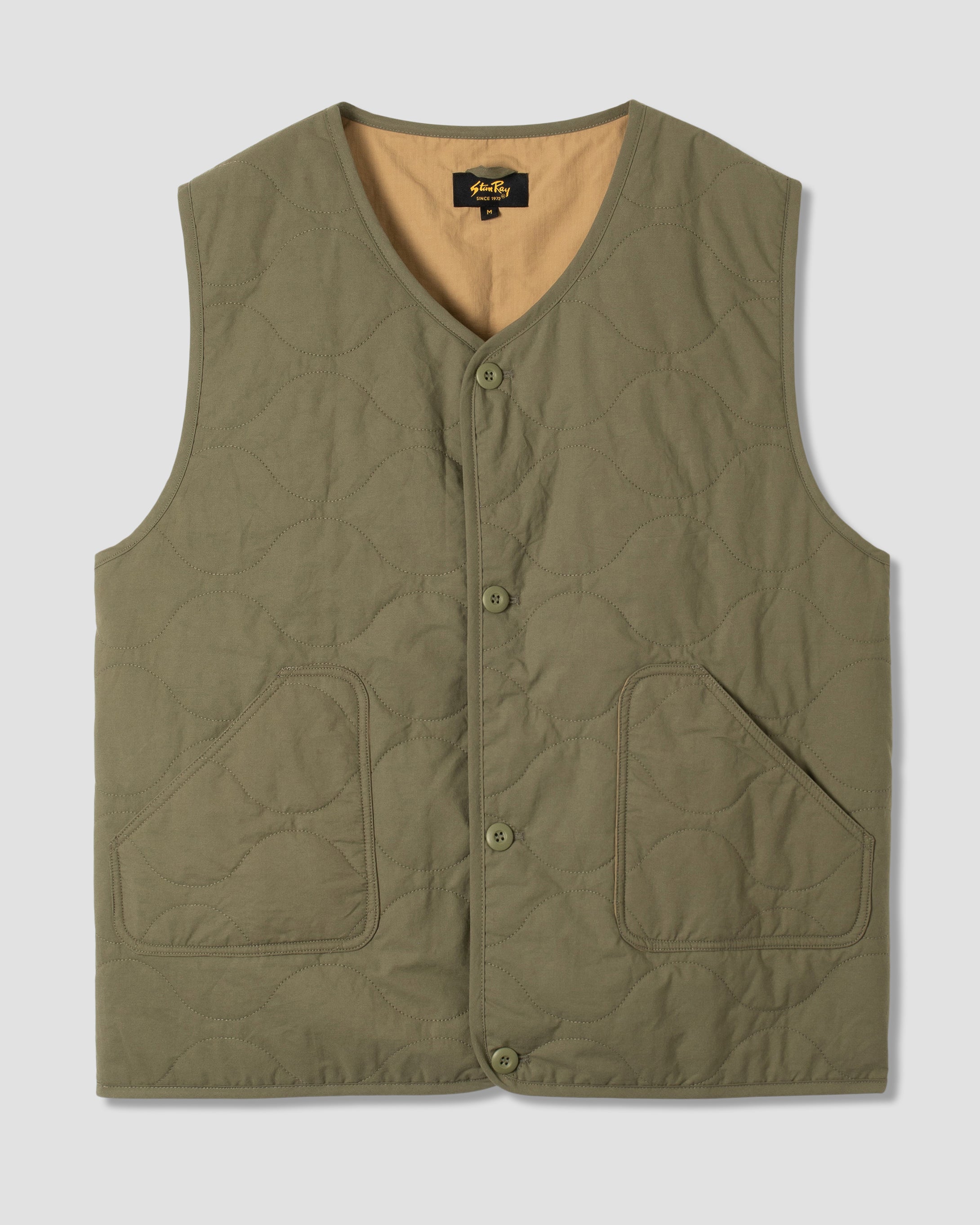 stan-ray-liner-vest-weste-olive-baumwolle image 1