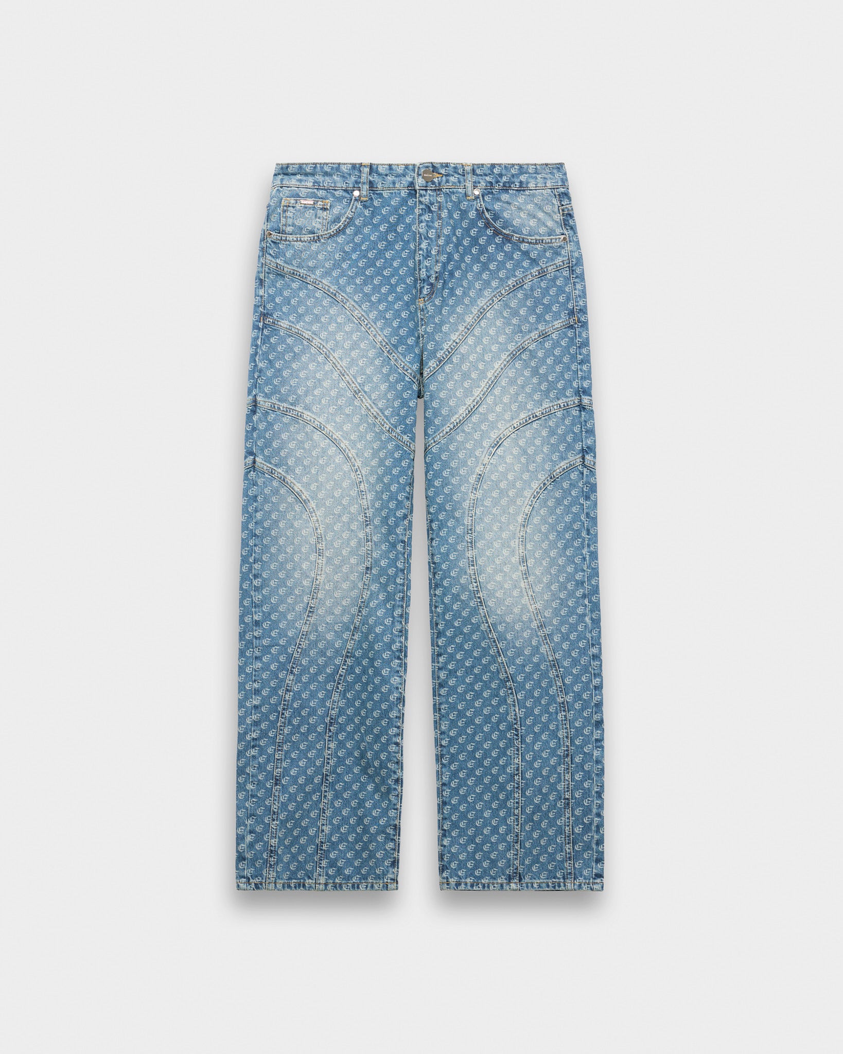eightyfive-monogram-loose-denim-jeans-aqua-blue-weit image 1