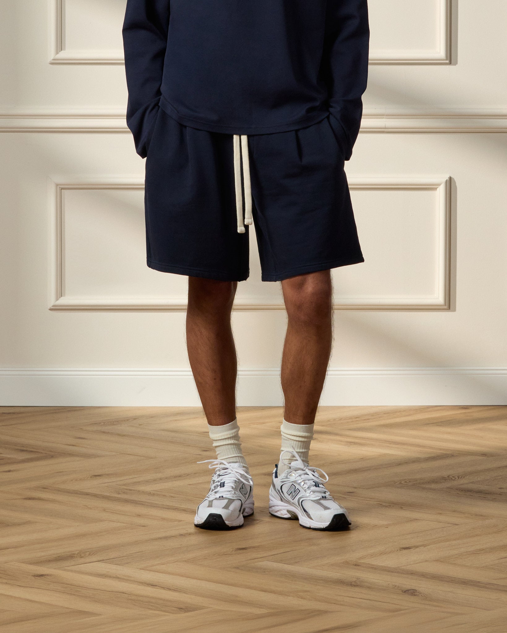 eightyfive-bottoms-sweatshorts-ef-0520-navy-relaxed-fit-baumwolle image 3