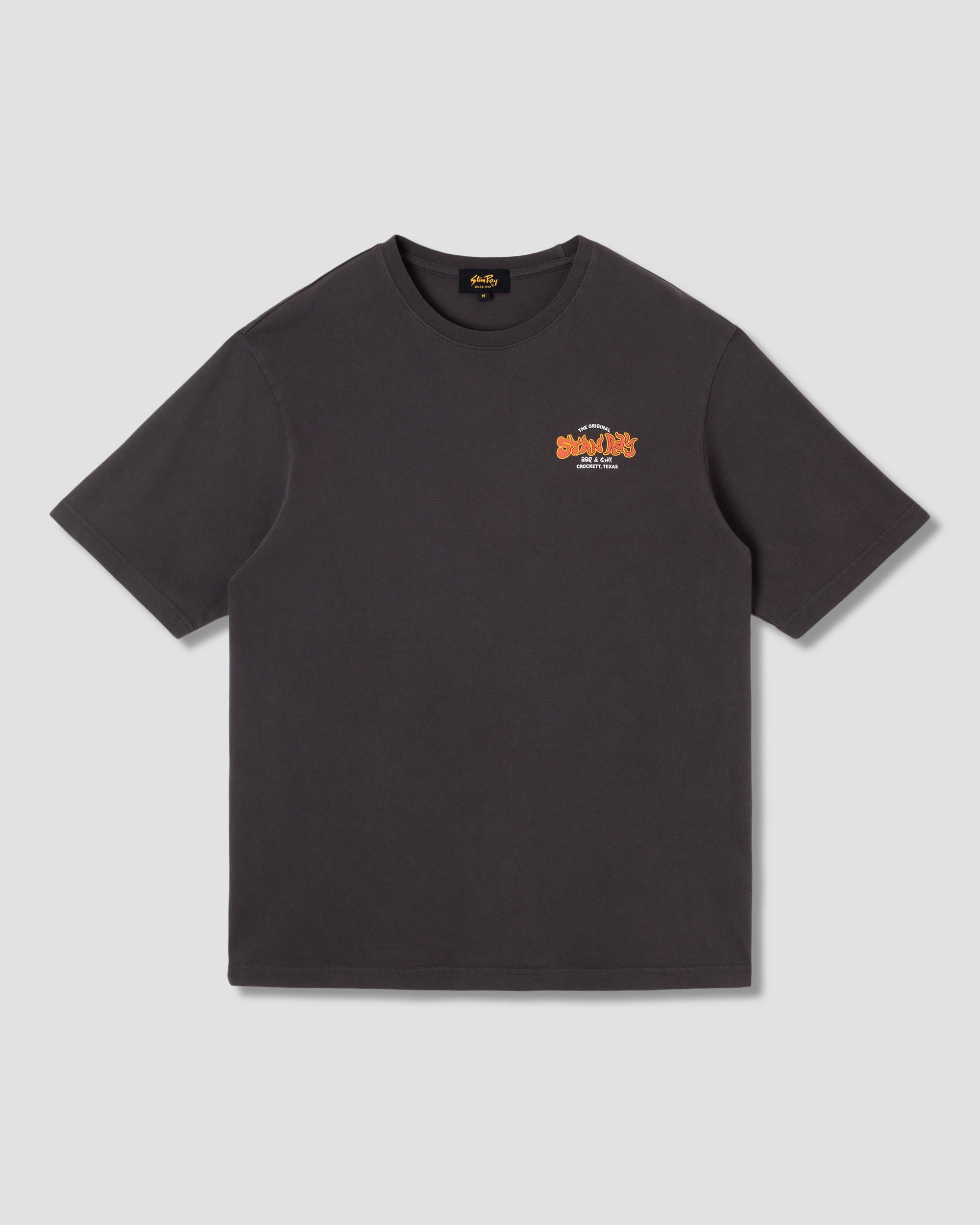 stan-ray-bbq-tee-t-shirt-raven-black-baumwolle image 1