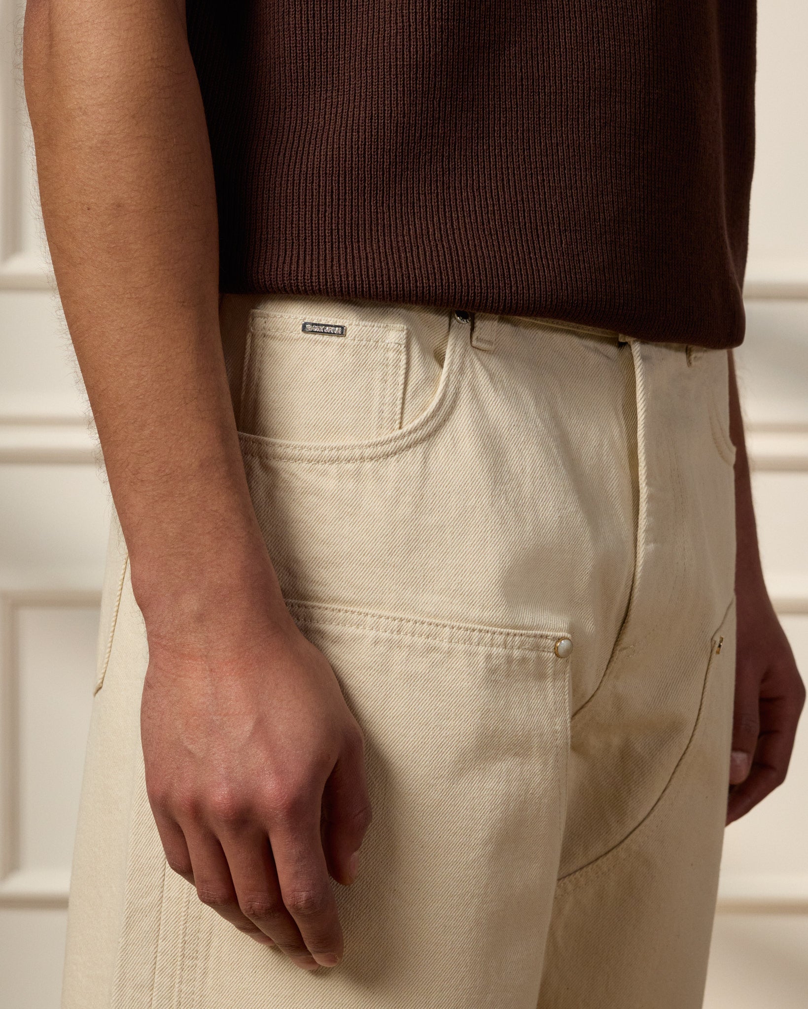 eightyfive-relaxed-carpenter-jeans-ecru-herren-perlmutt image 6