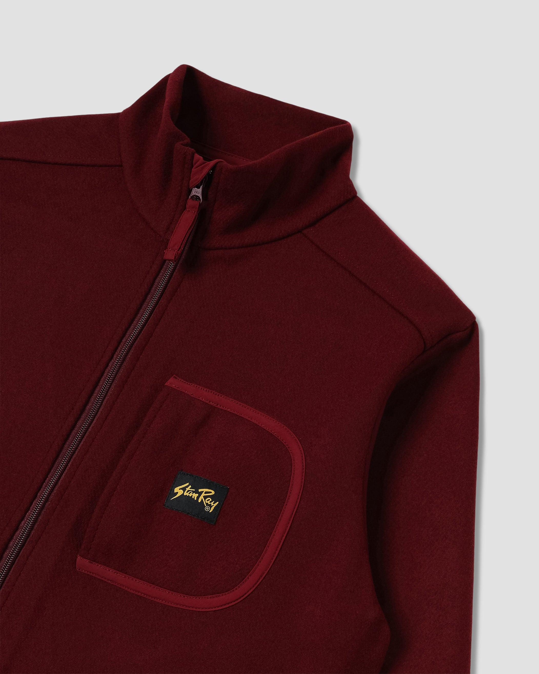 stan-ray-wool-fleece-jacket-jacke-dark-red-wolle image 6