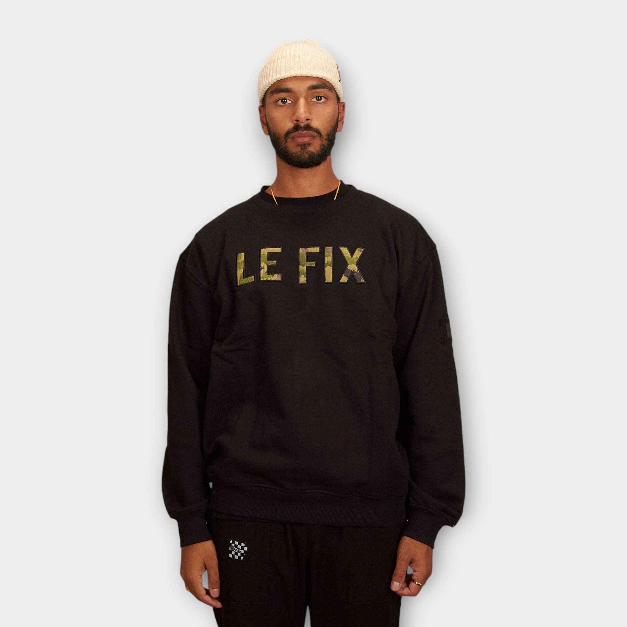 le-fix-wave-crewneck-schwarz-100-baumwolle image 4