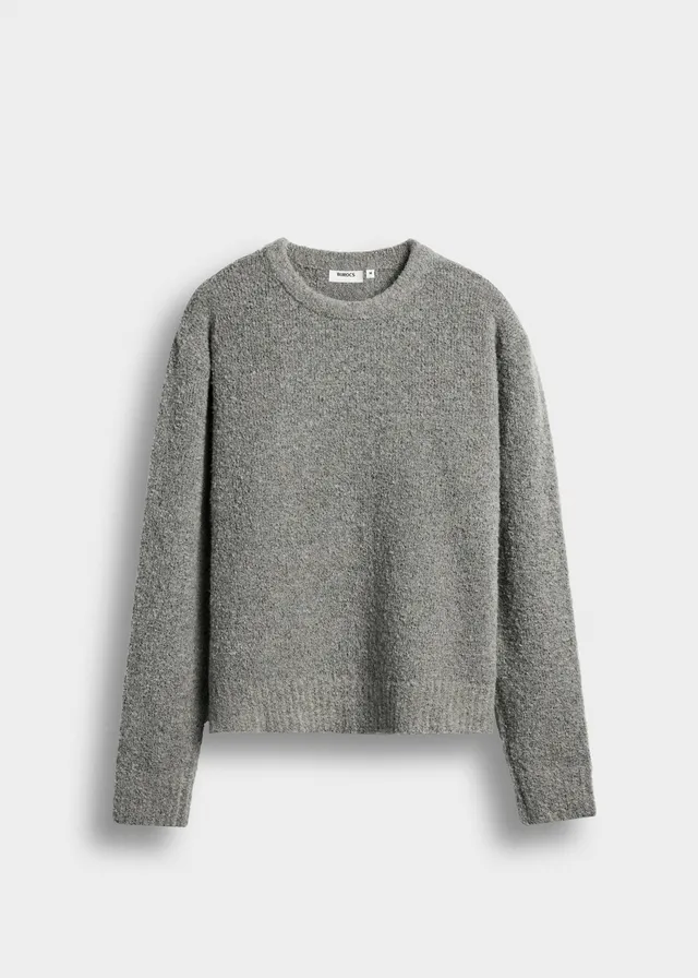 burocs-knitwear-loop-knit-sweater-pullover-grey-wolle image 1