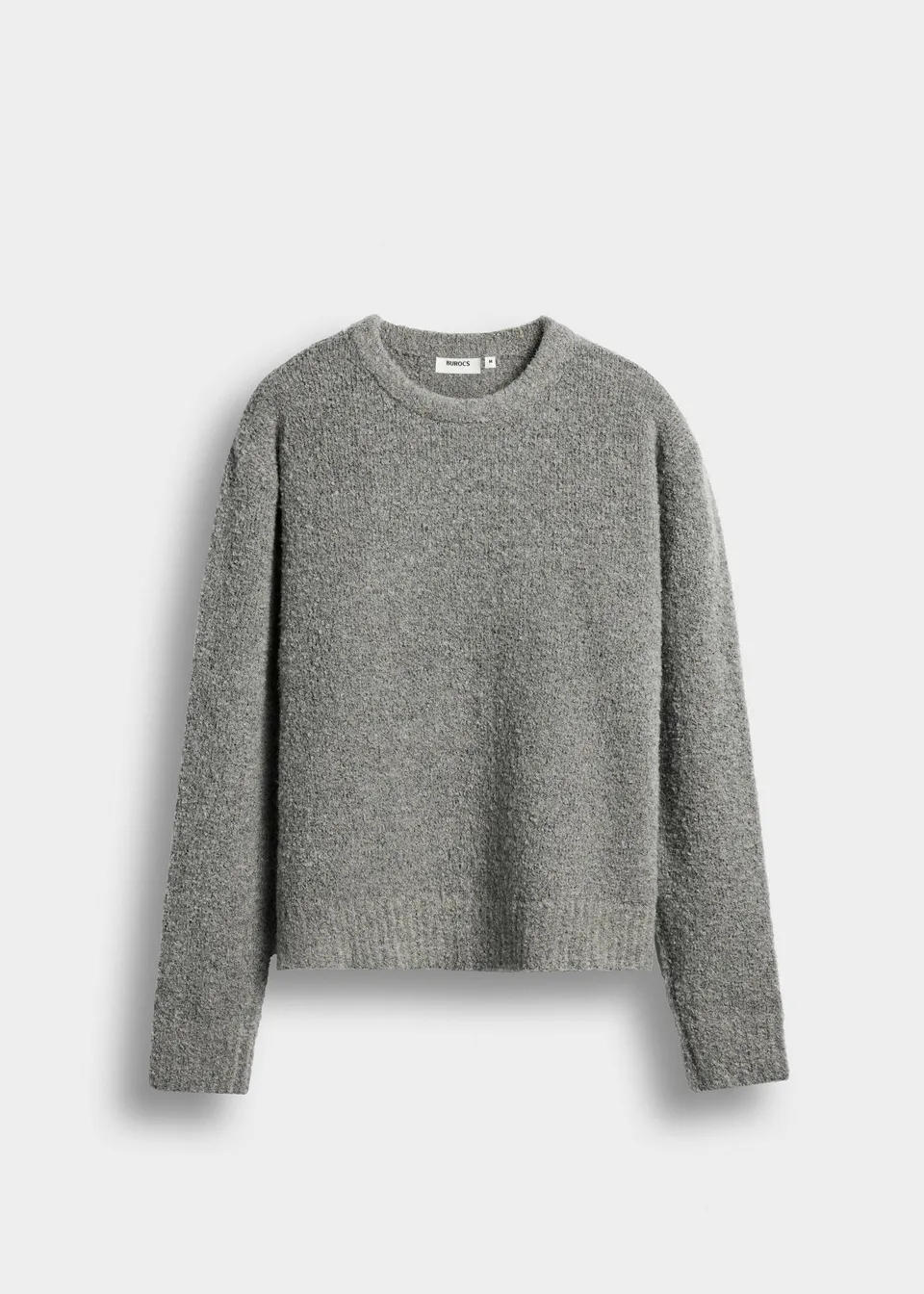 burocs-knitwear-loop-knit-sweater-pullover-grey-wolle image 1