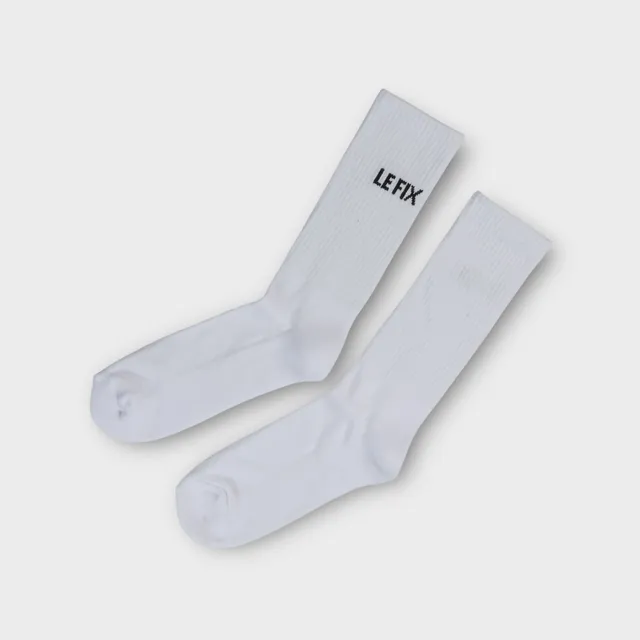 le-fix-tennissocken-weiss-logo-sneaker-socken image 1