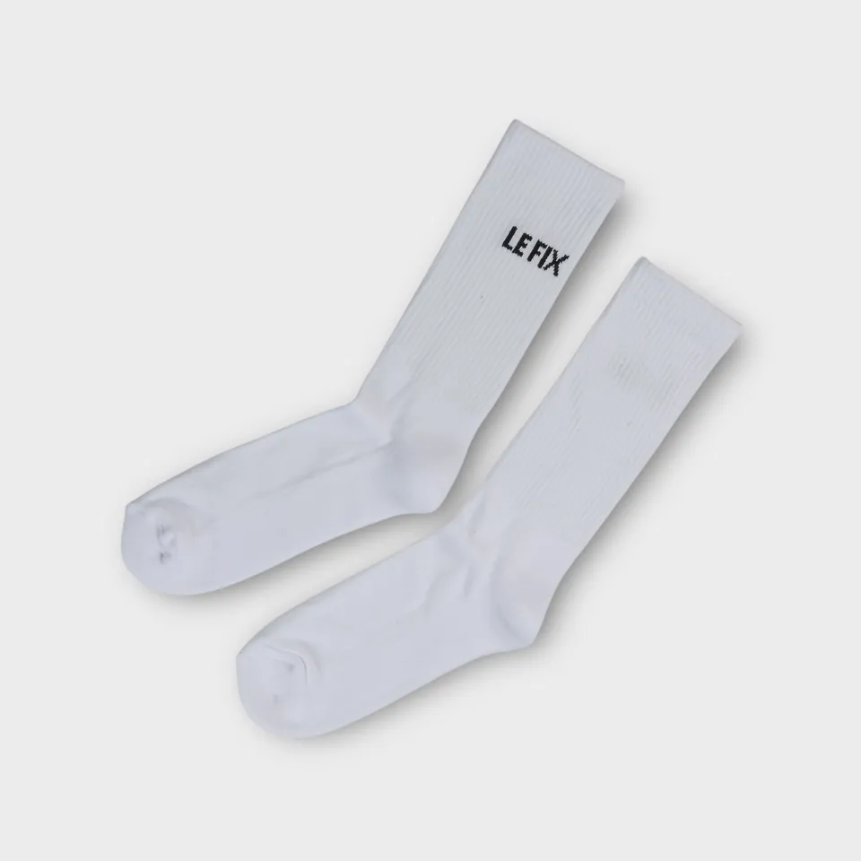 le-fix-tennissocken-weiss-logo-sneaker-socken image 1