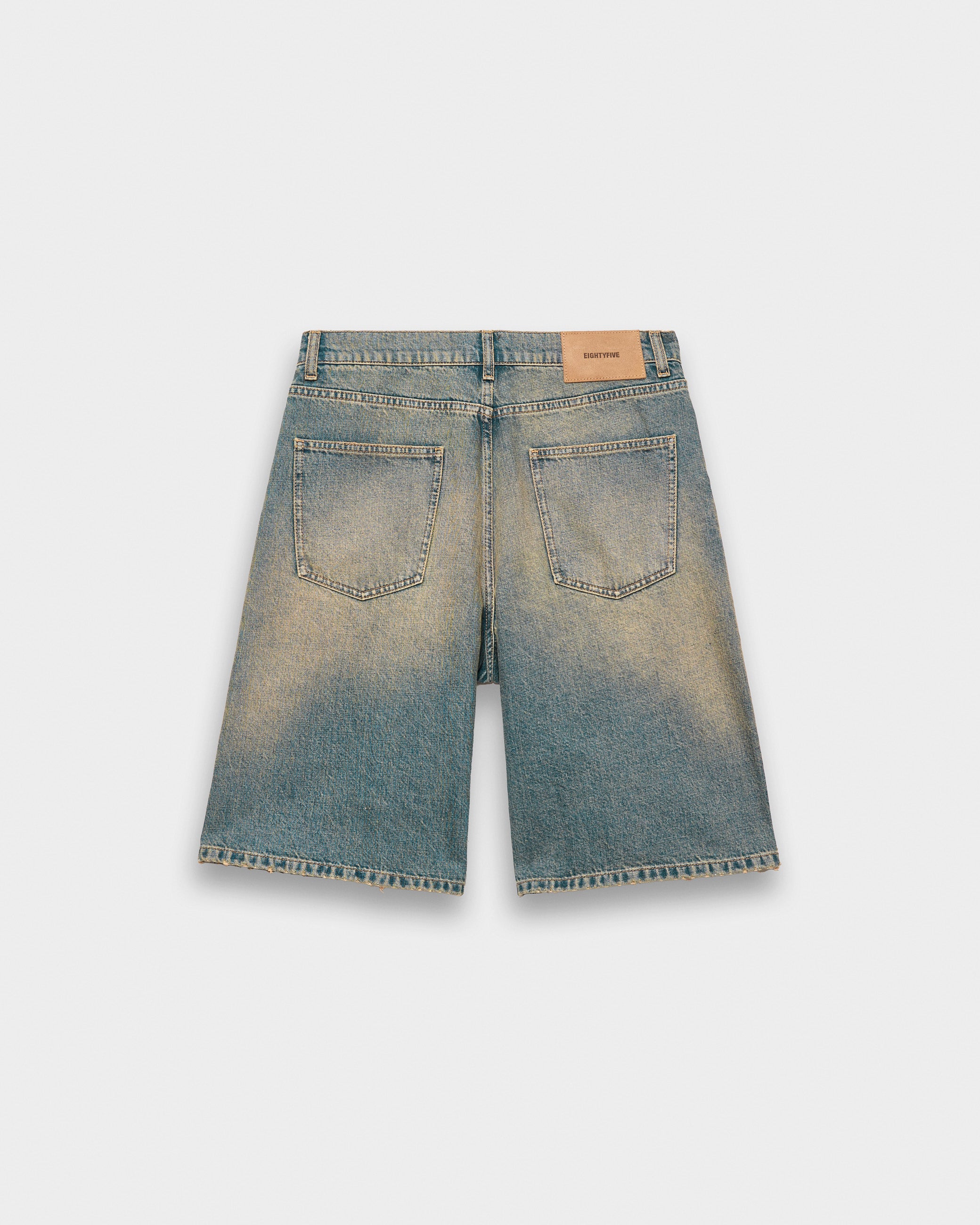 eightyfive-distressed-baggy-jorts-azure-blue-denim-shorts image 2