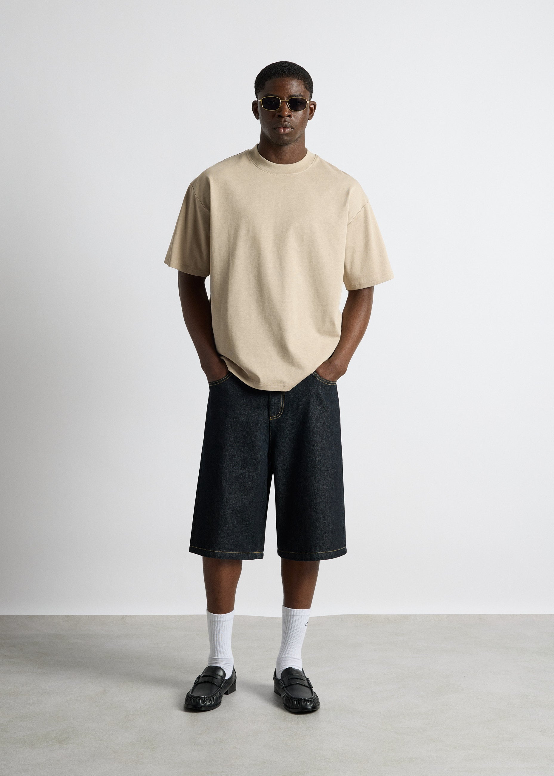 burocs-t-shirts-oversize-t-shirt-herren-beige-240gsm image 5